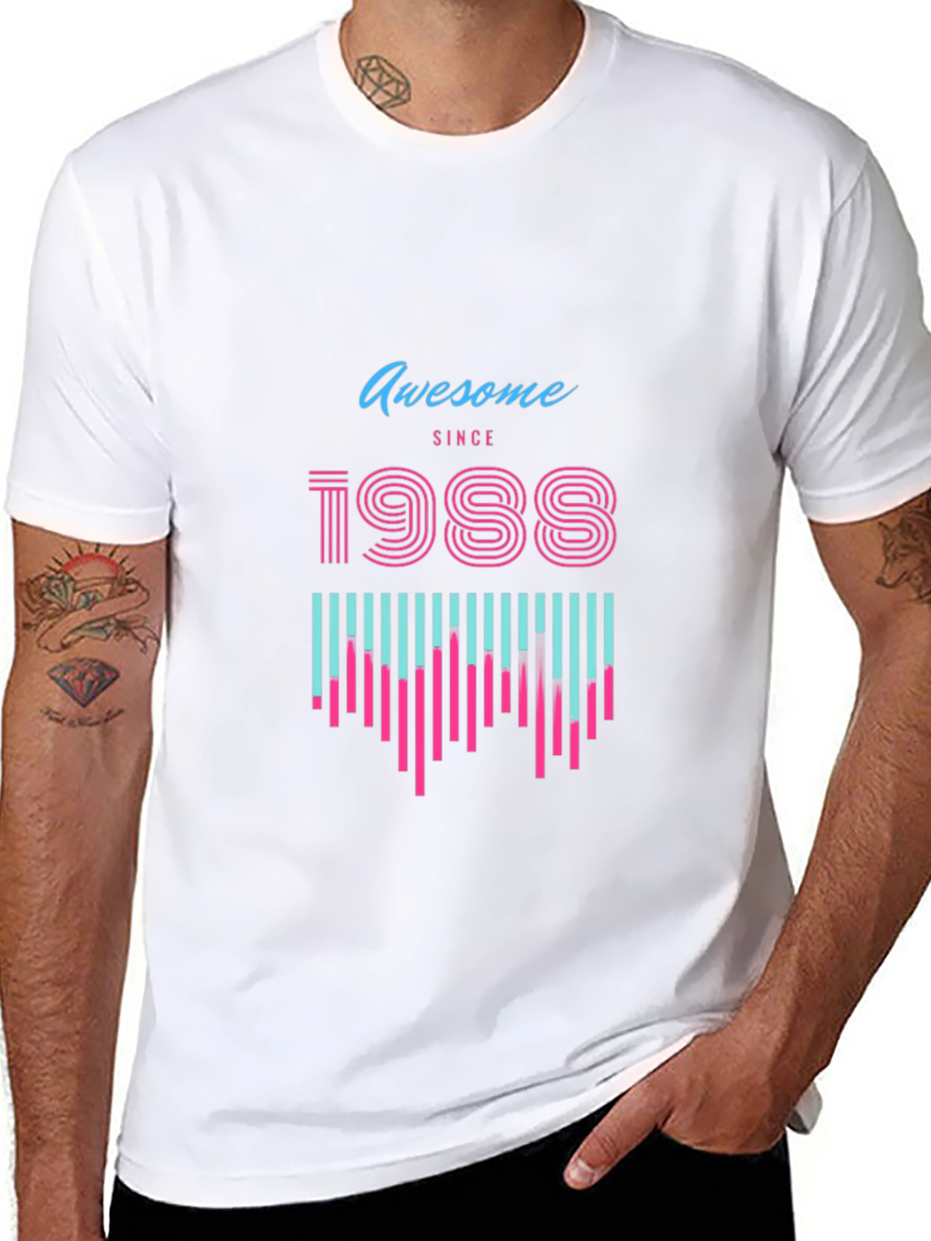 Awesome Since 1988 Graphic Tee - Black