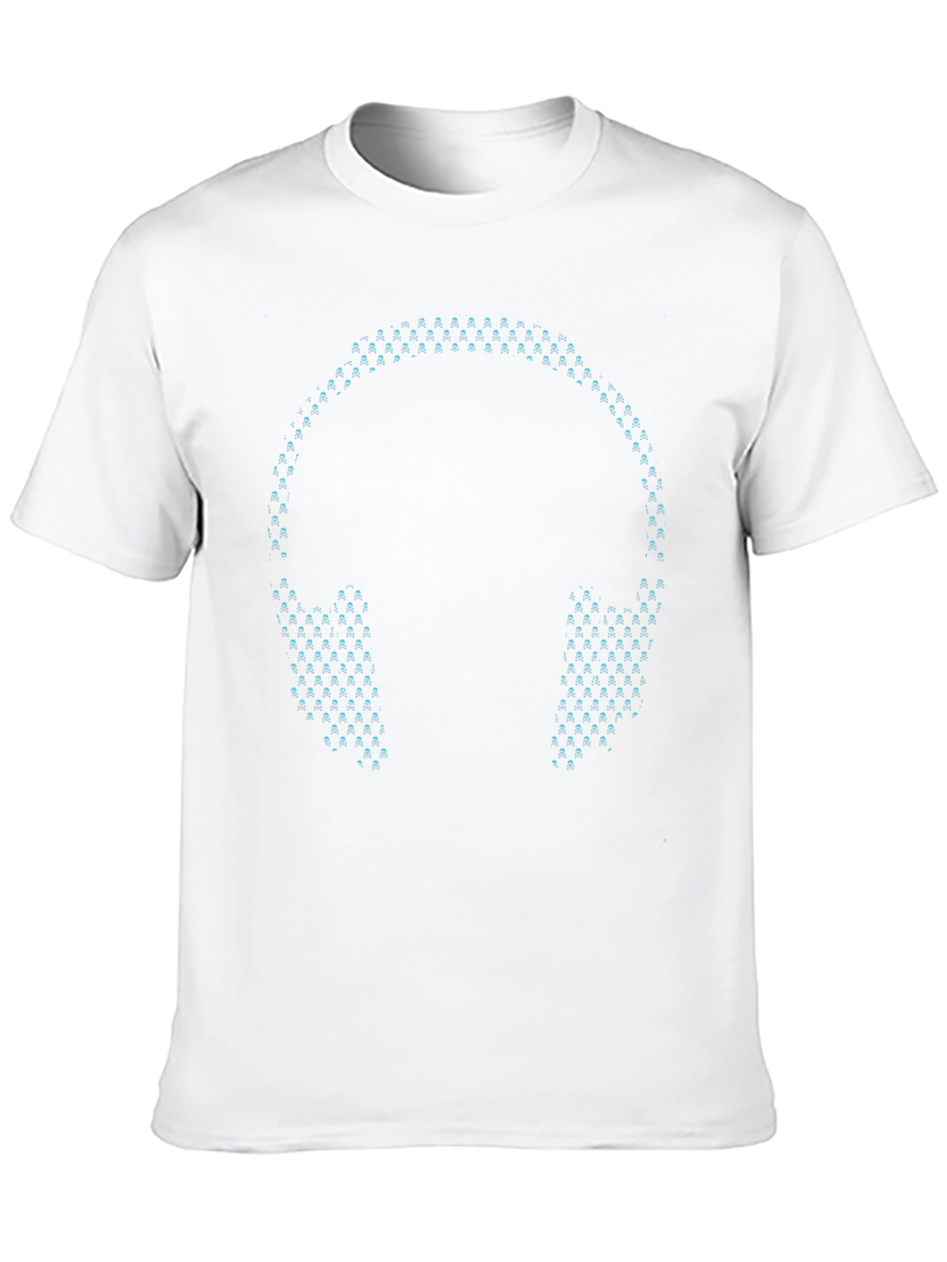 LED Headphones Black T-Shirt