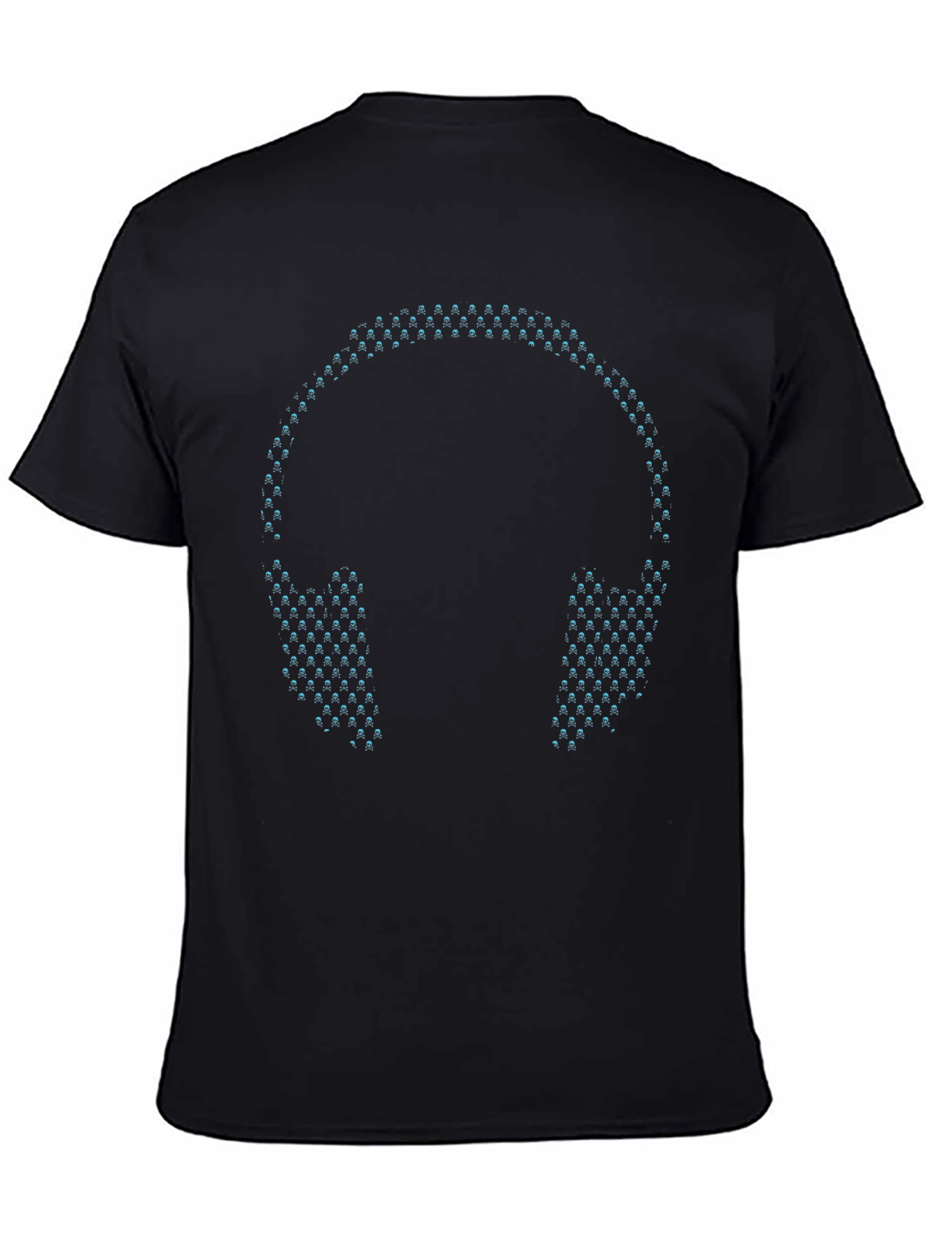 LED Headphones Black T-Shirt