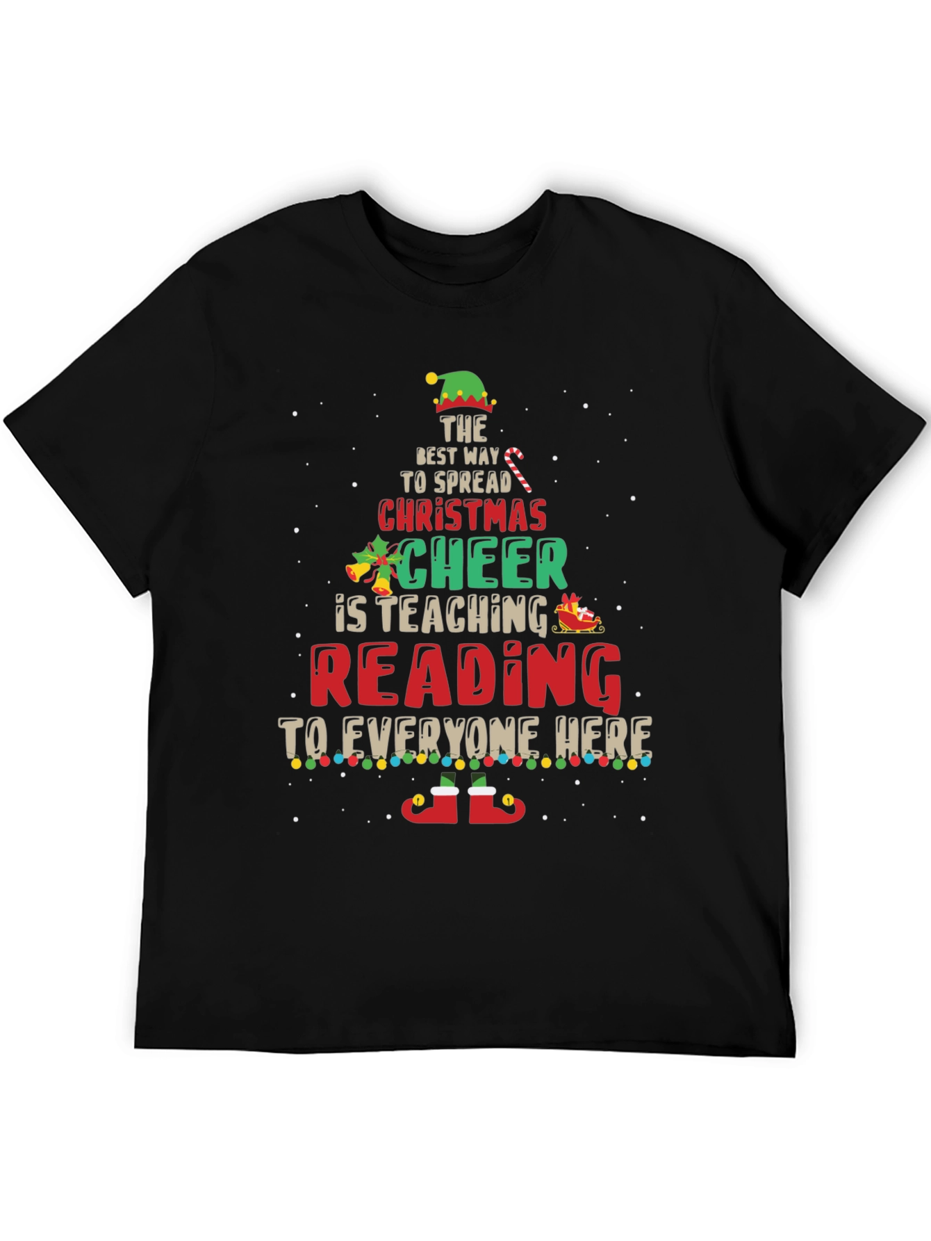 Christmas Reading Teacher T-Shirt