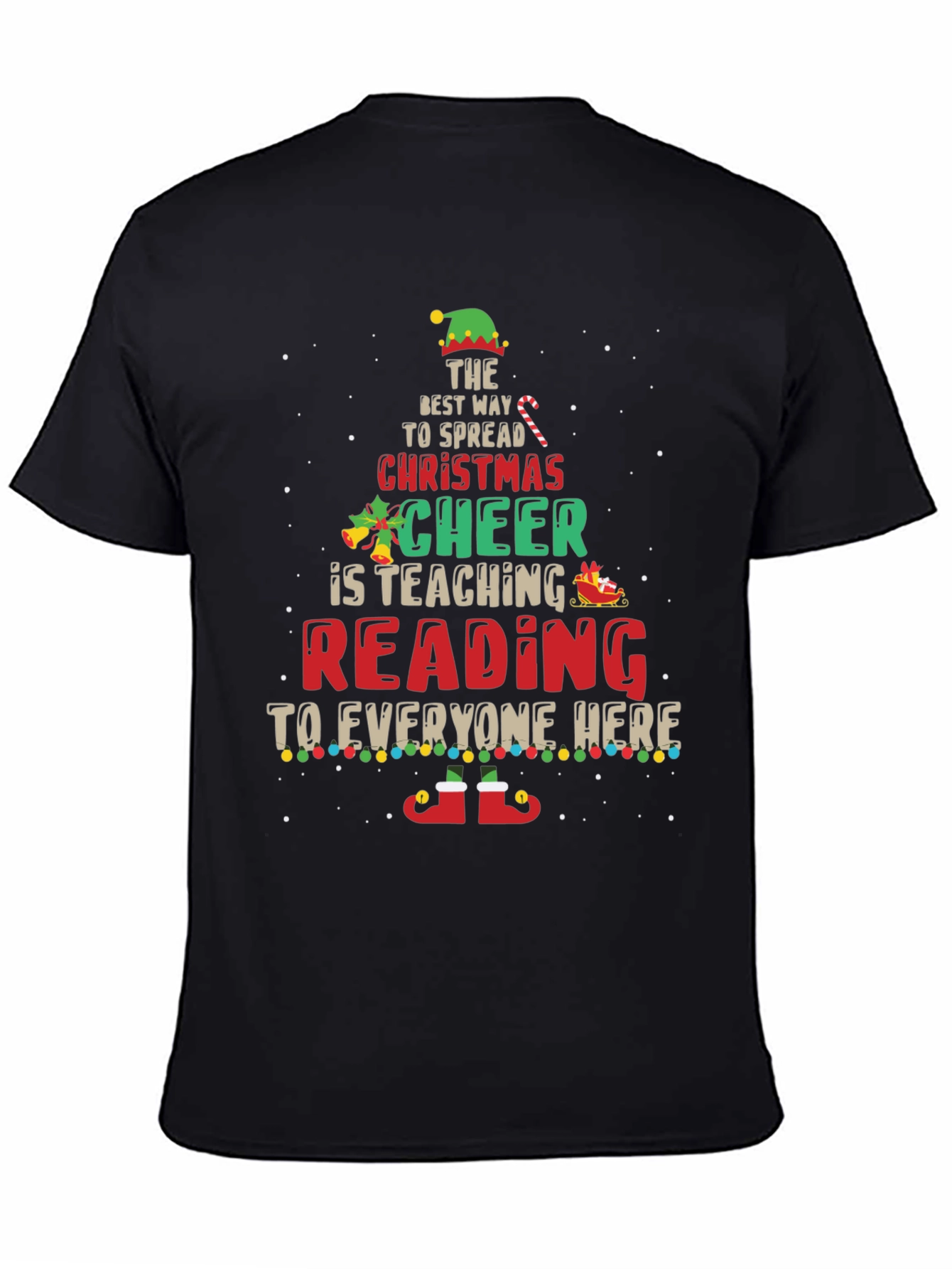 Christmas Reading Teacher T-Shirt