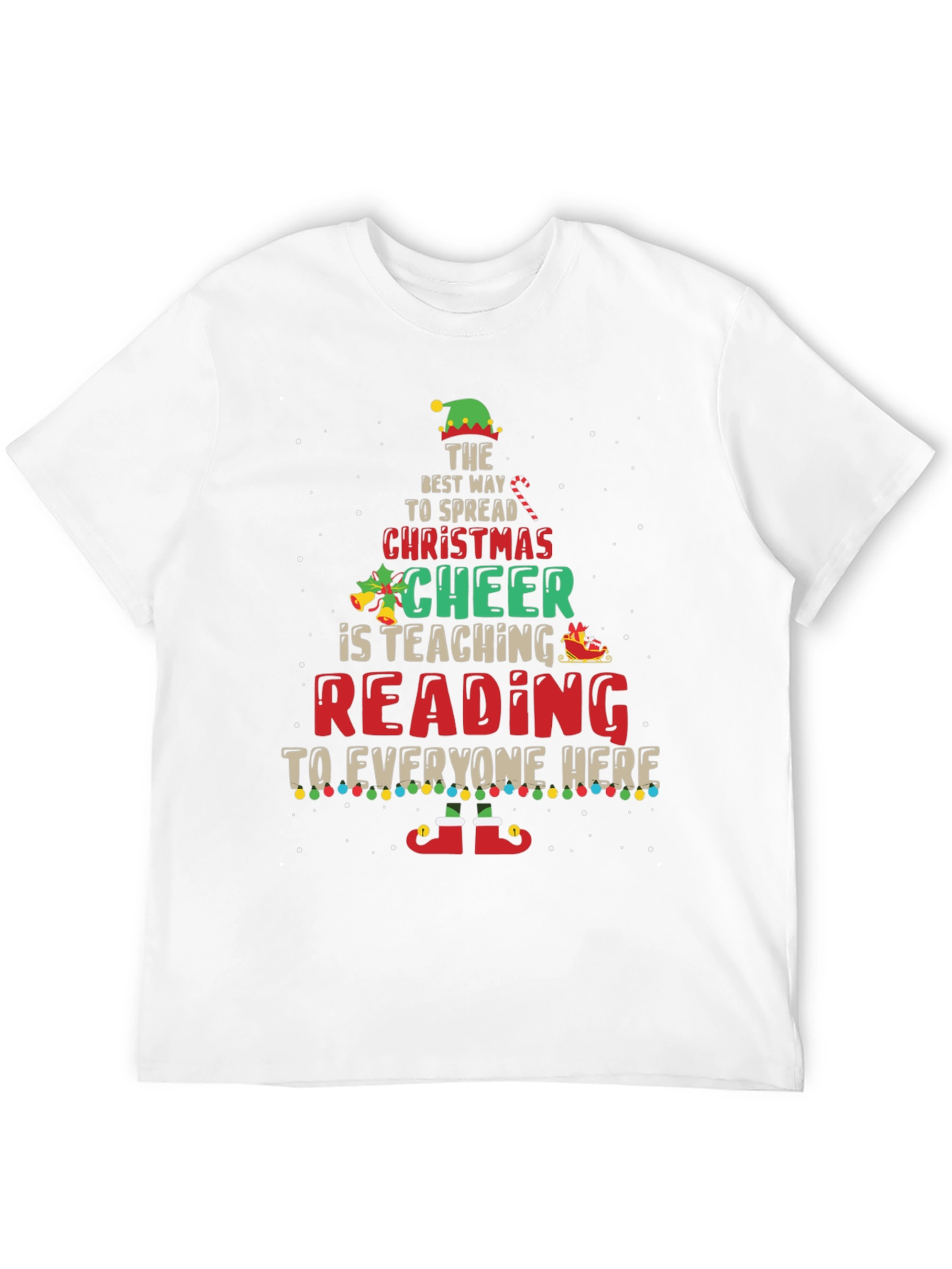Christmas Reading Teacher T-Shirt