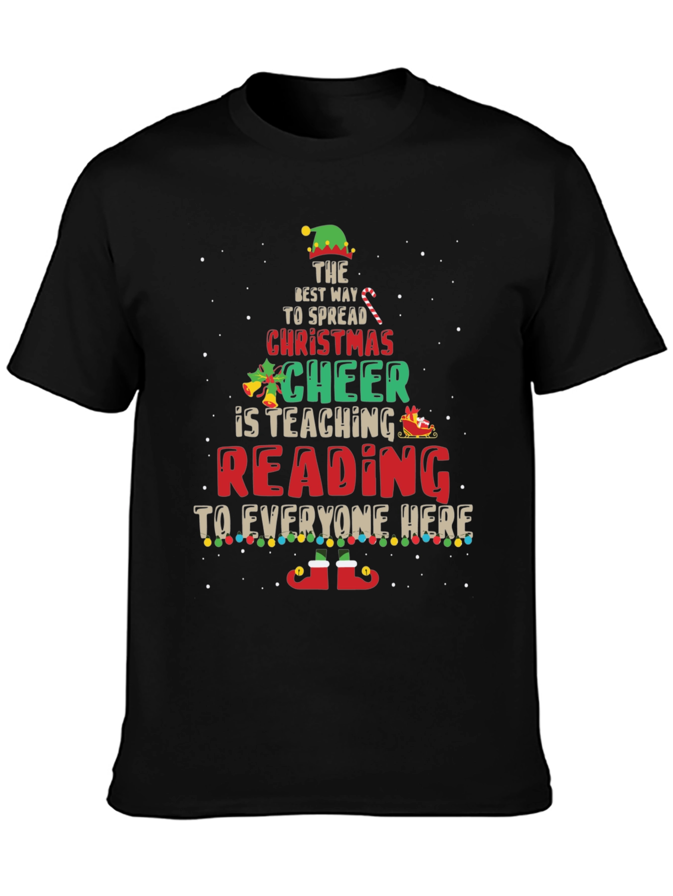 Christmas Reading Teacher T-Shirt