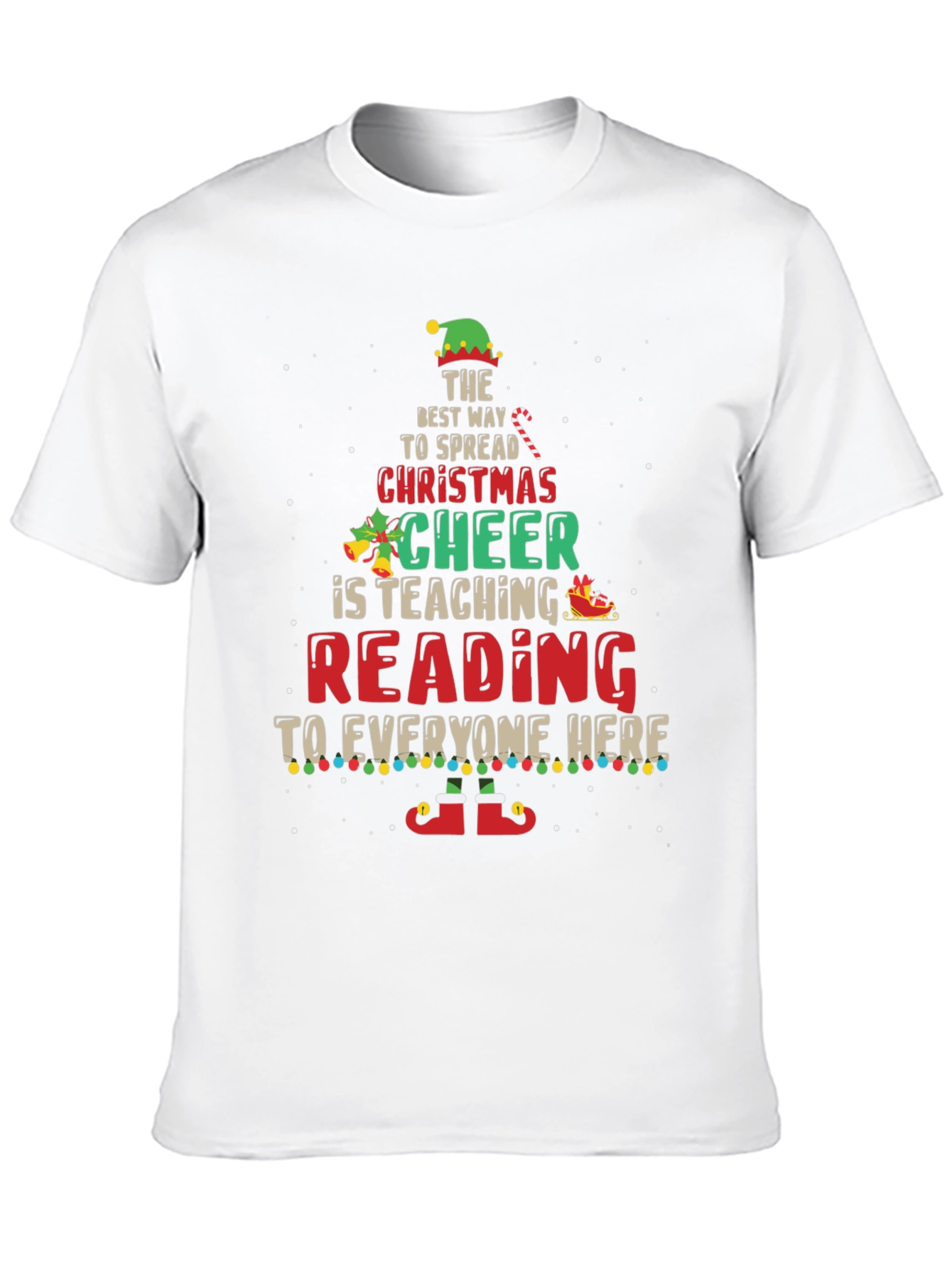 Christmas Reading Teacher T-Shirt