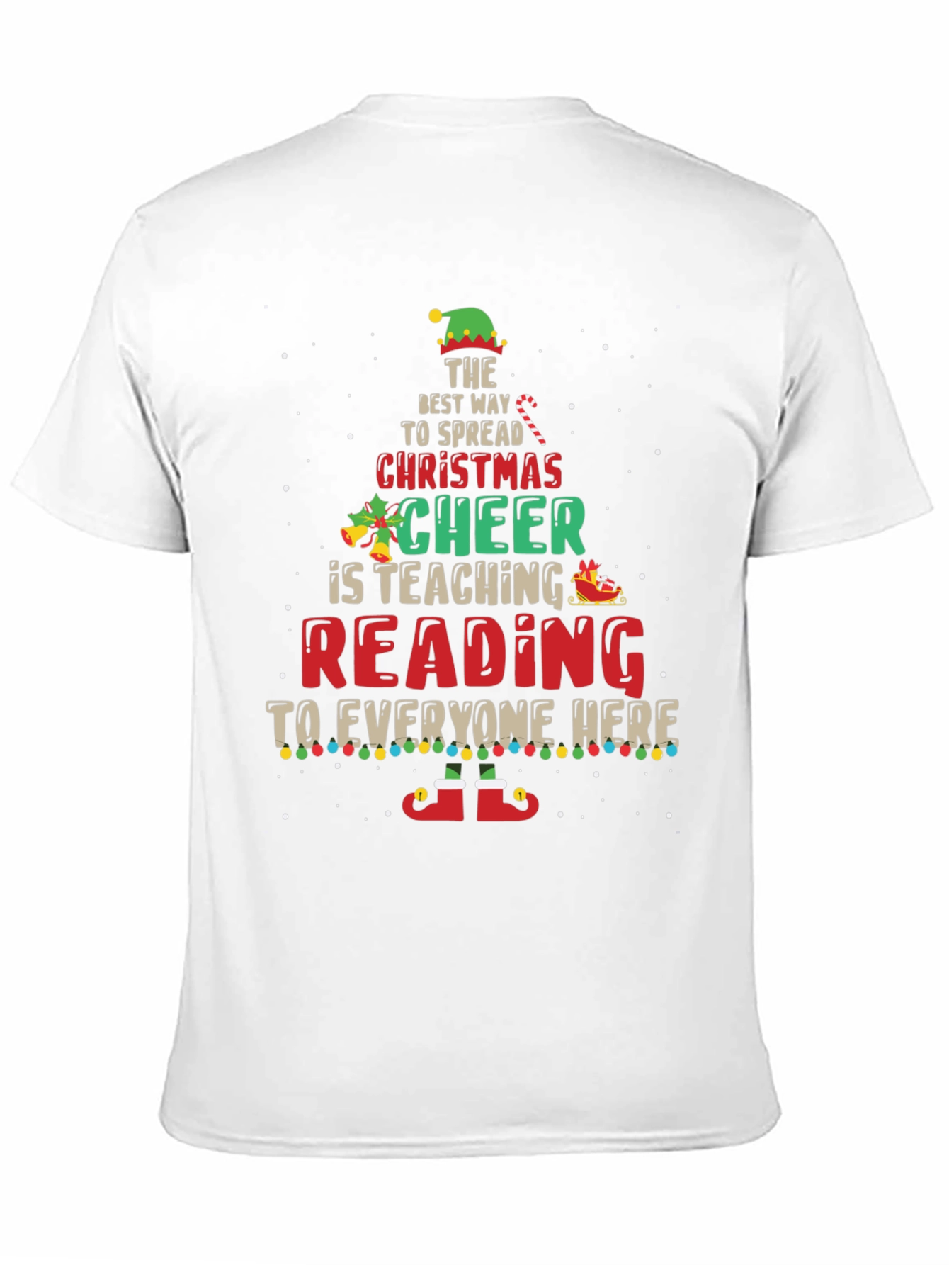 Christmas Reading Teacher T-Shirt