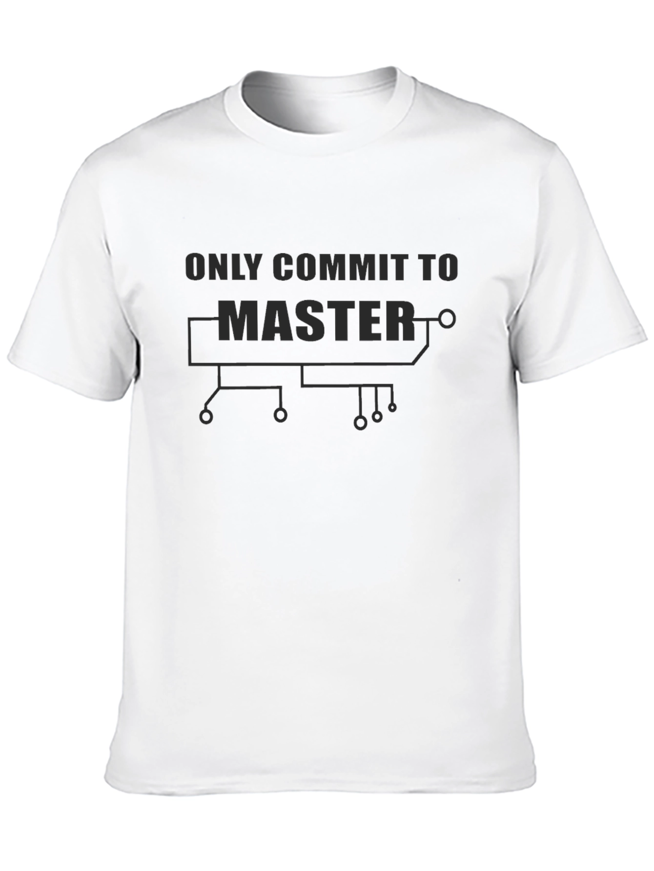 Only Commit To Master Black Tee
