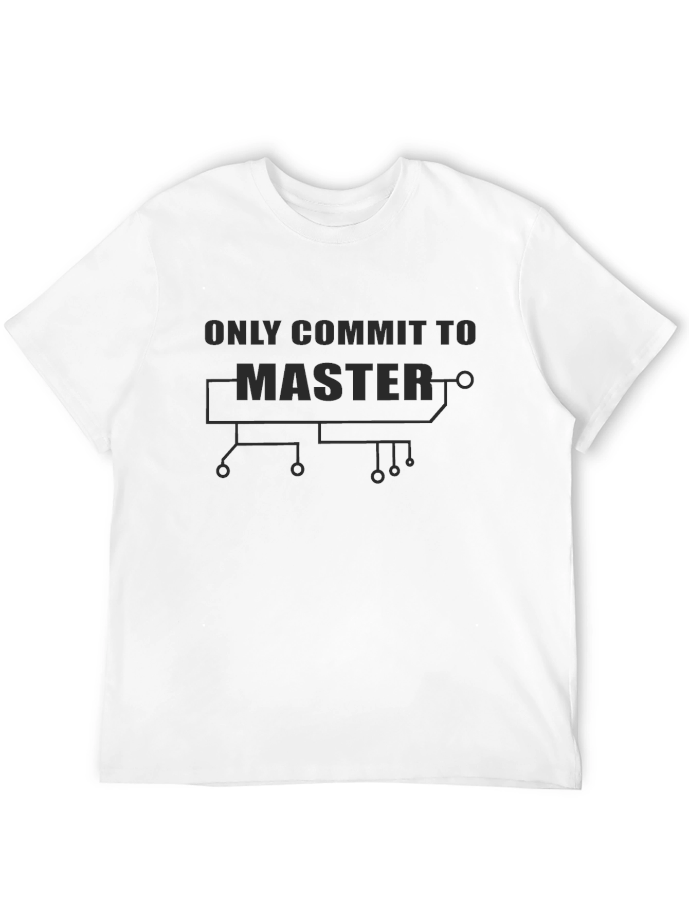 Only Commit To Master Black Tee