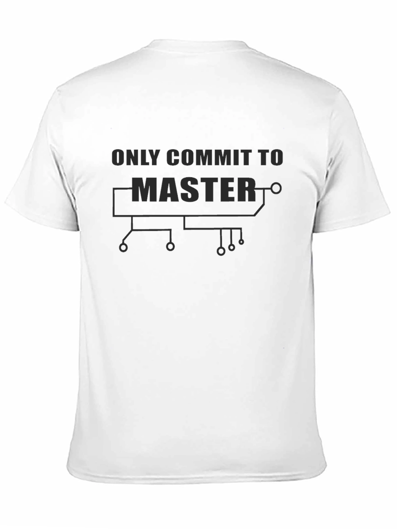 Only Commit To Master Black Tee