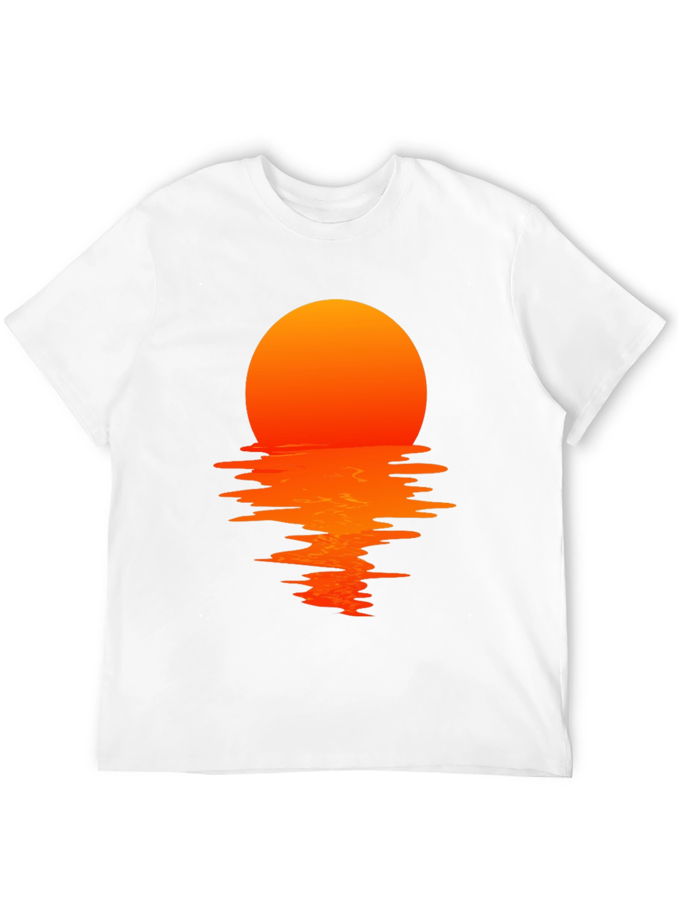 Sunset Reflection Graphic Tee - Stylish Mens T-Shirt
