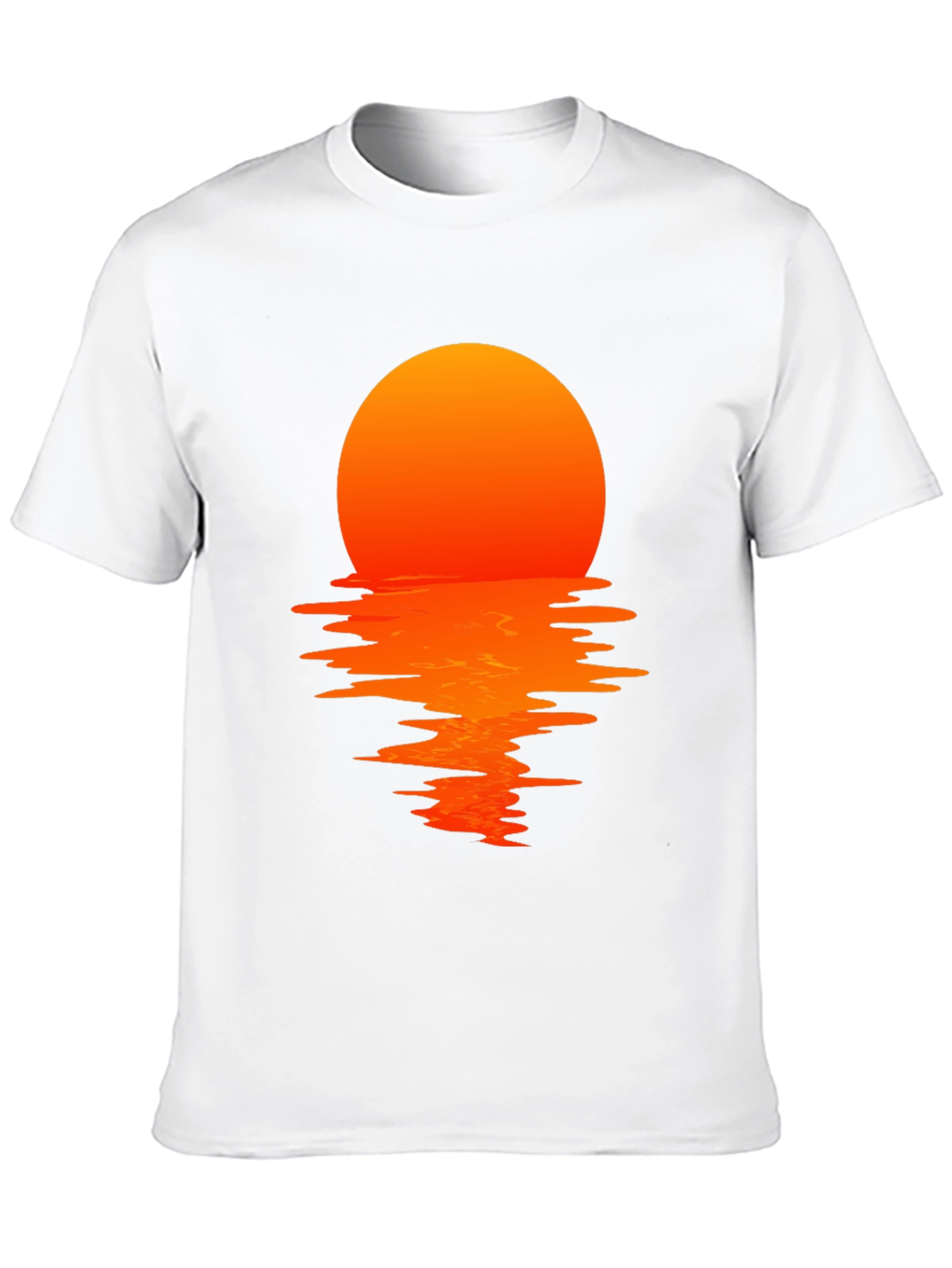 Sunset Reflection Graphic Tee - Stylish Mens T-Shirt