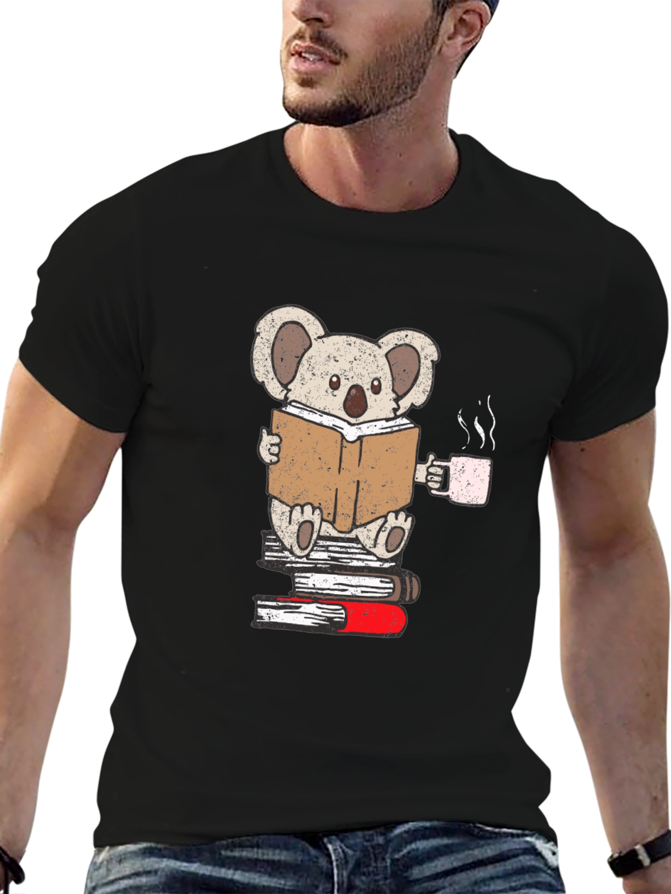 Koala Reading Book T-Shirt