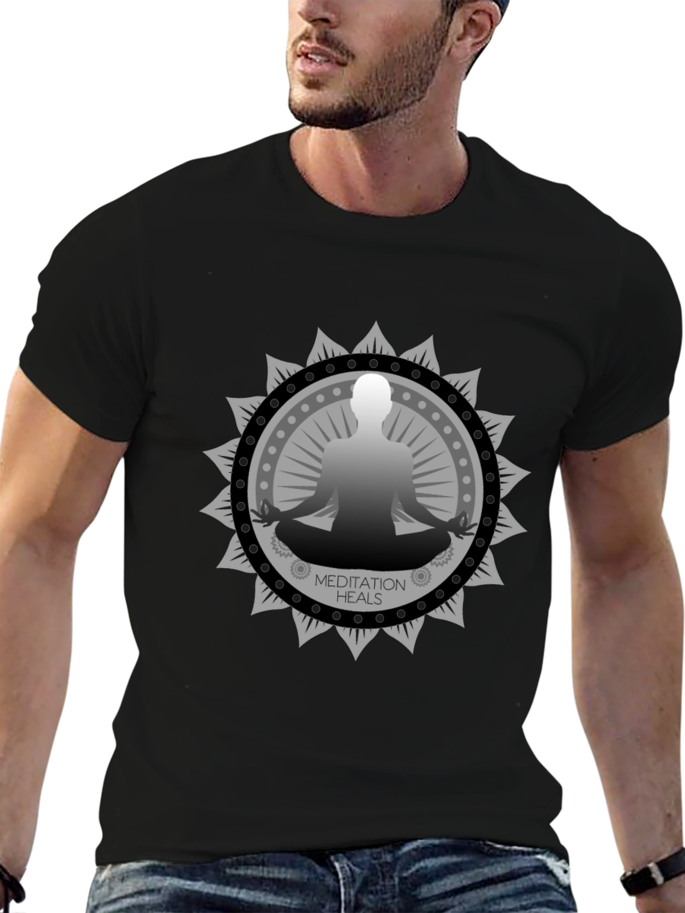 Meditation Heals Graphic T-Shirt - Zen Vibes