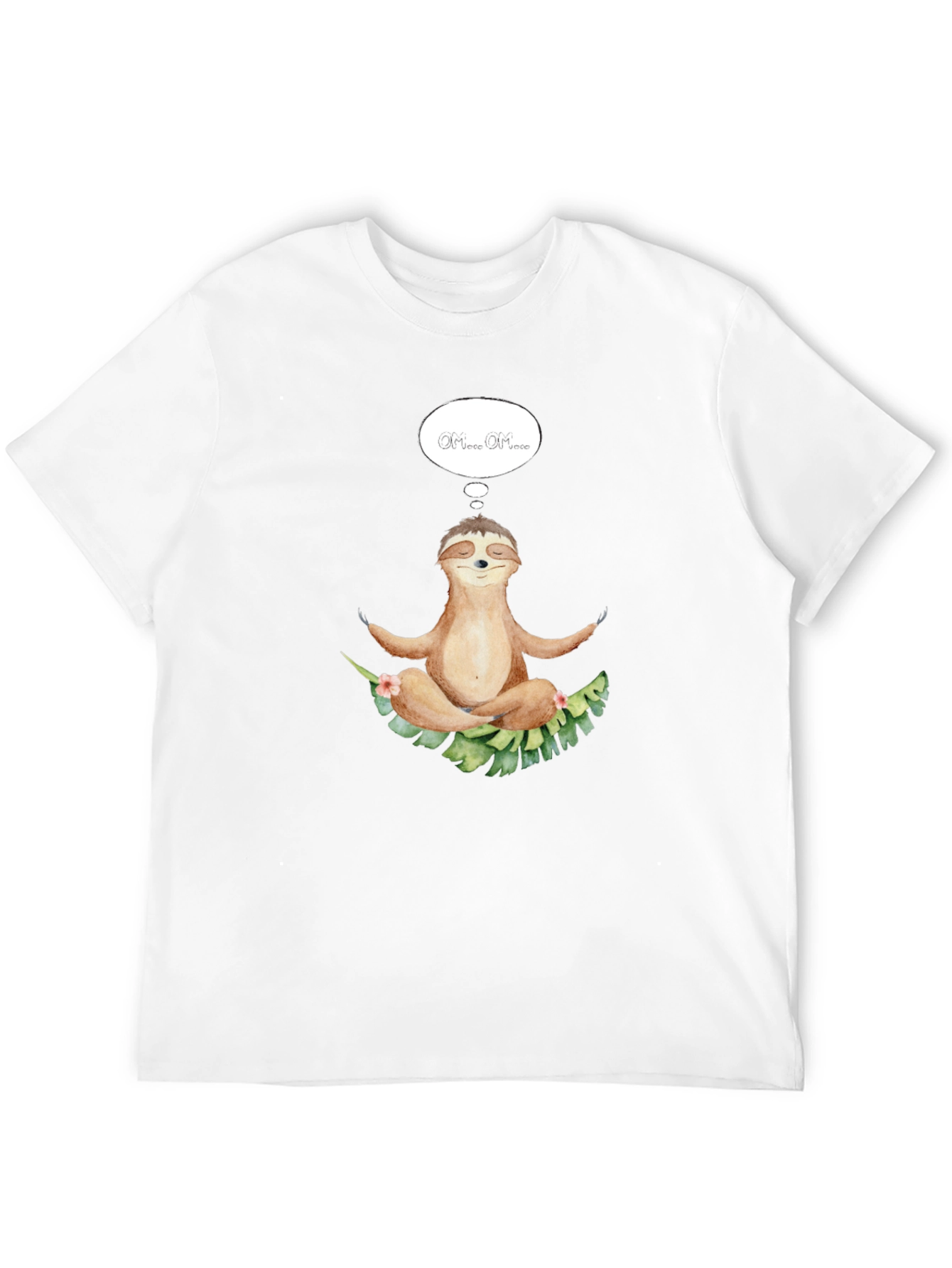 Meditating Sloth T-Shirt - Relaxed Zen Style