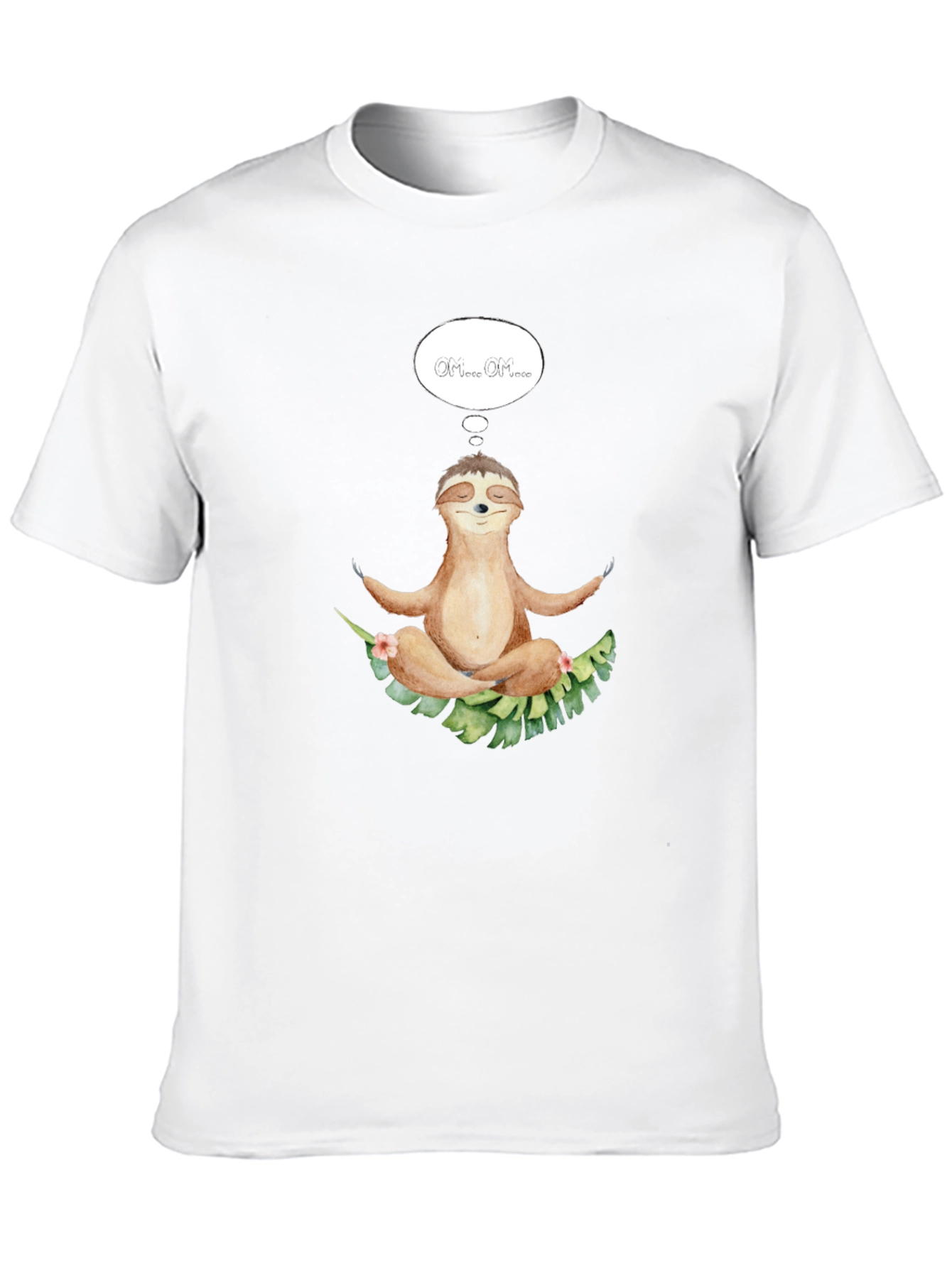 Meditating Sloth T-Shirt - Relaxed Zen Style