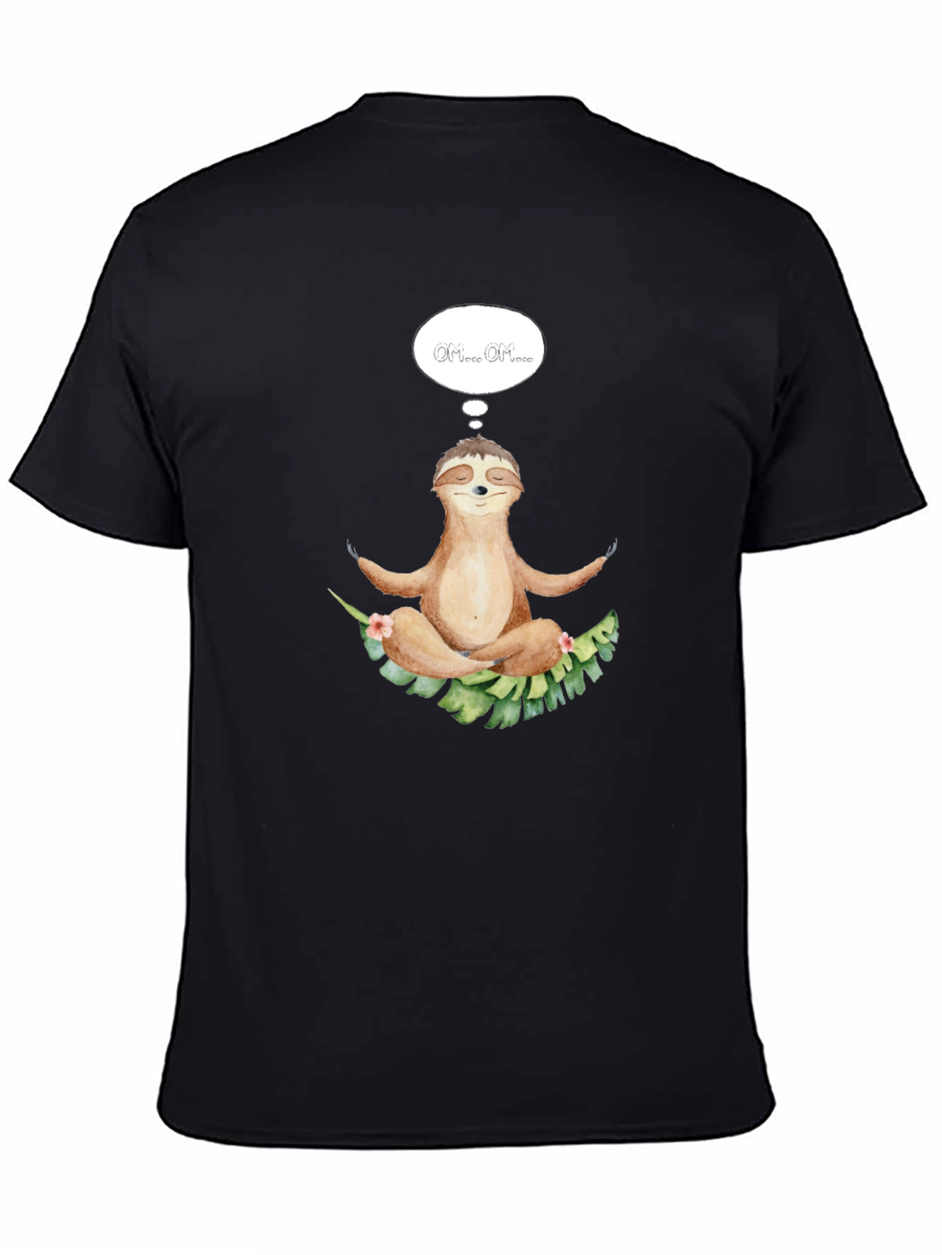 Meditating Sloth T-Shirt - Relaxed Zen Style