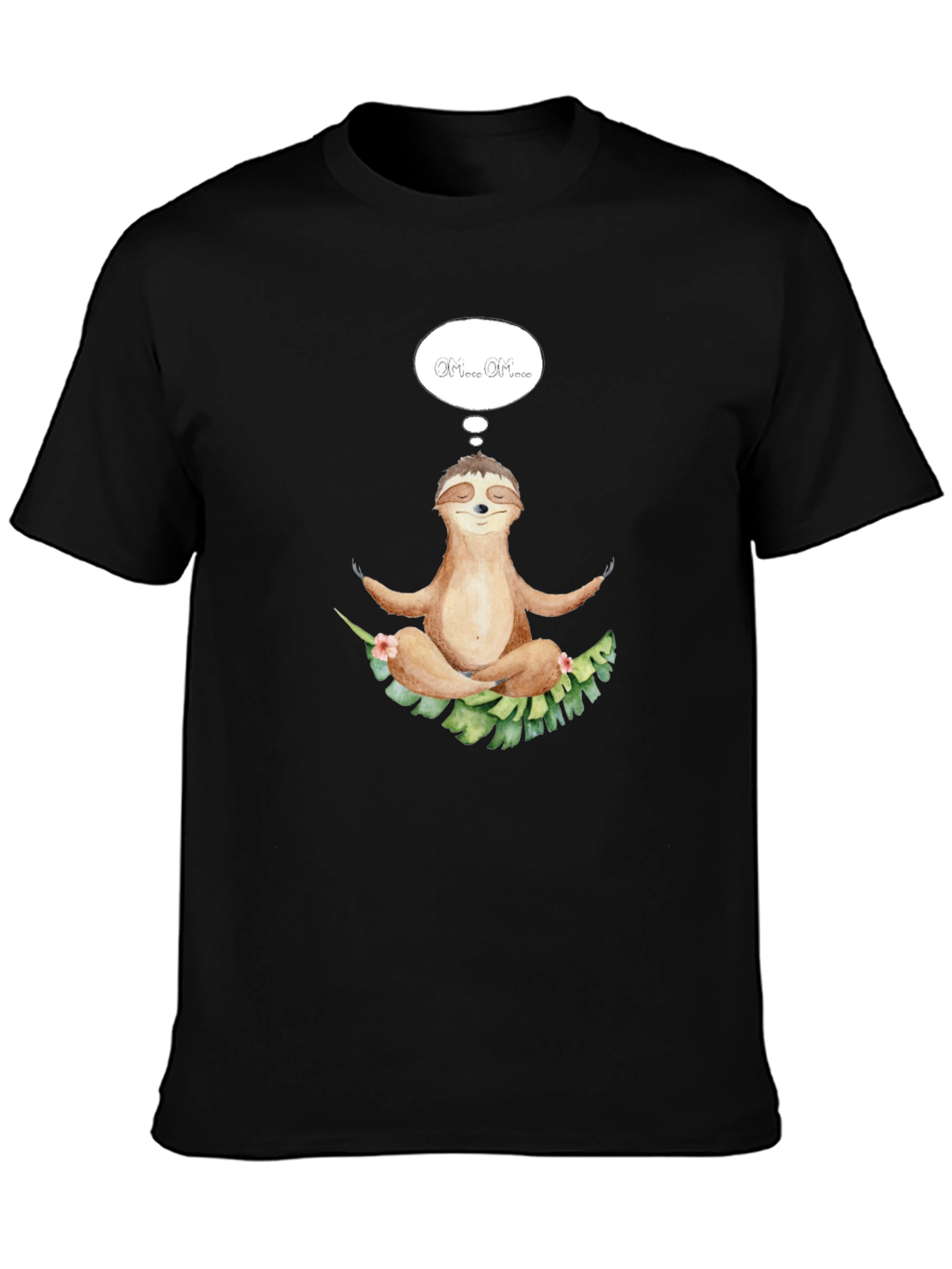 Meditating Sloth T-Shirt - Relaxed Zen Style