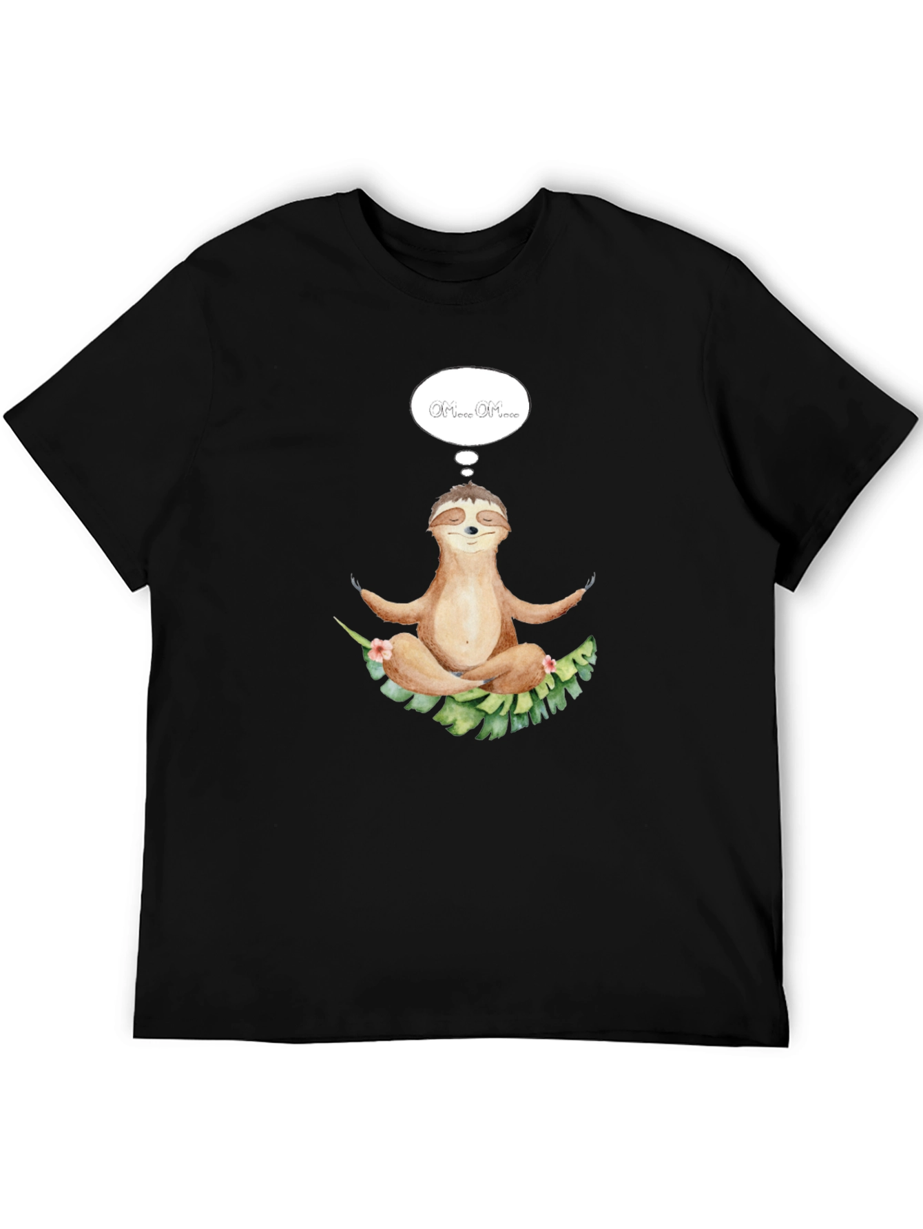Meditating Sloth T-Shirt - Relaxed Zen Style