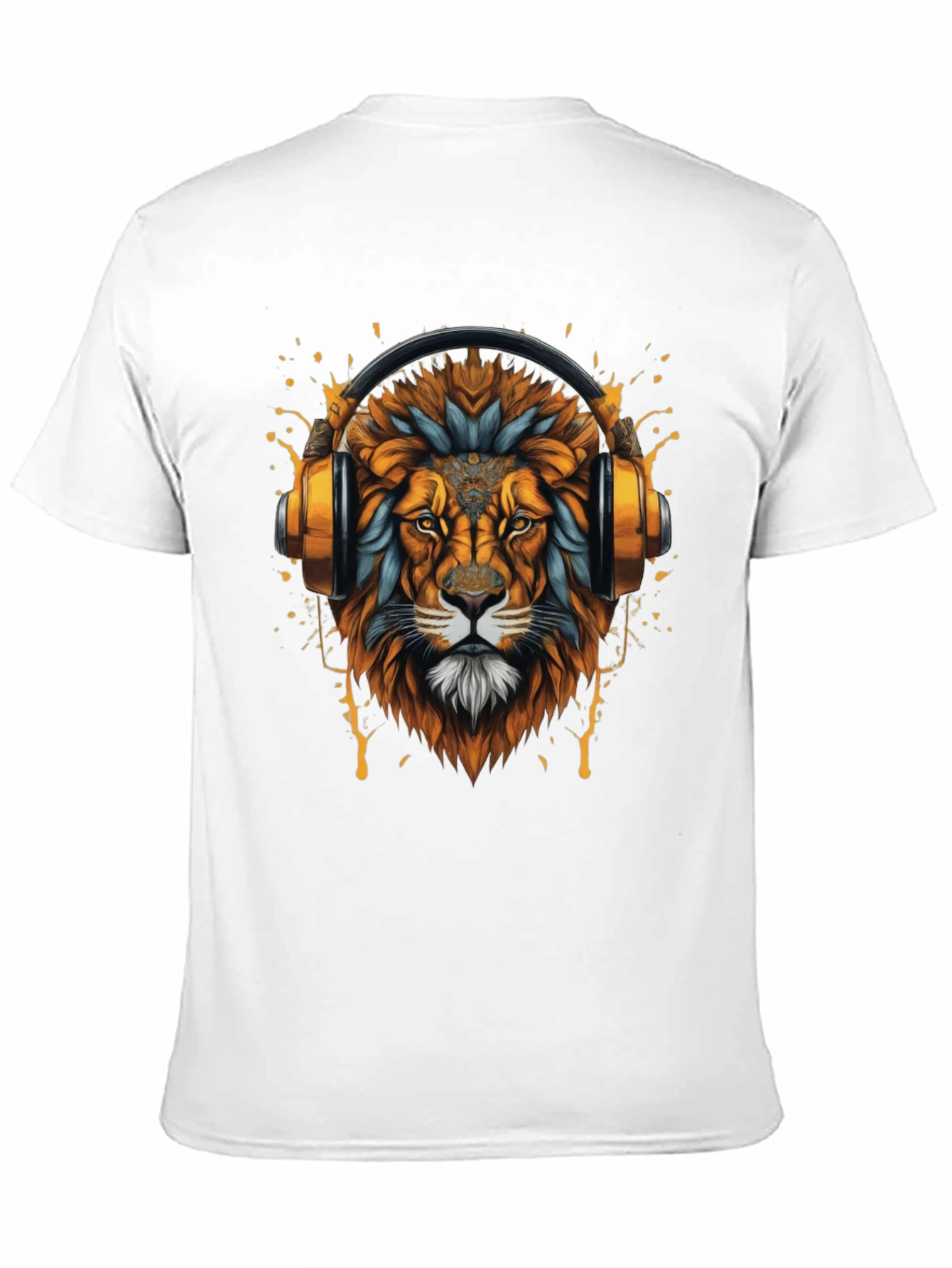 Lion Headphone Graphic T-Shirt