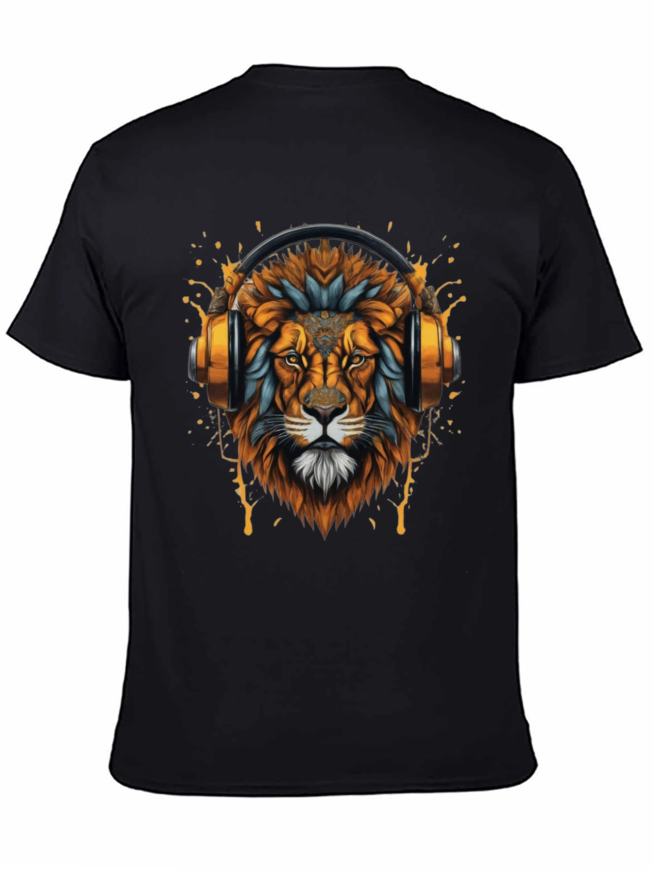 Lion Headphone Graphic T-Shirt
