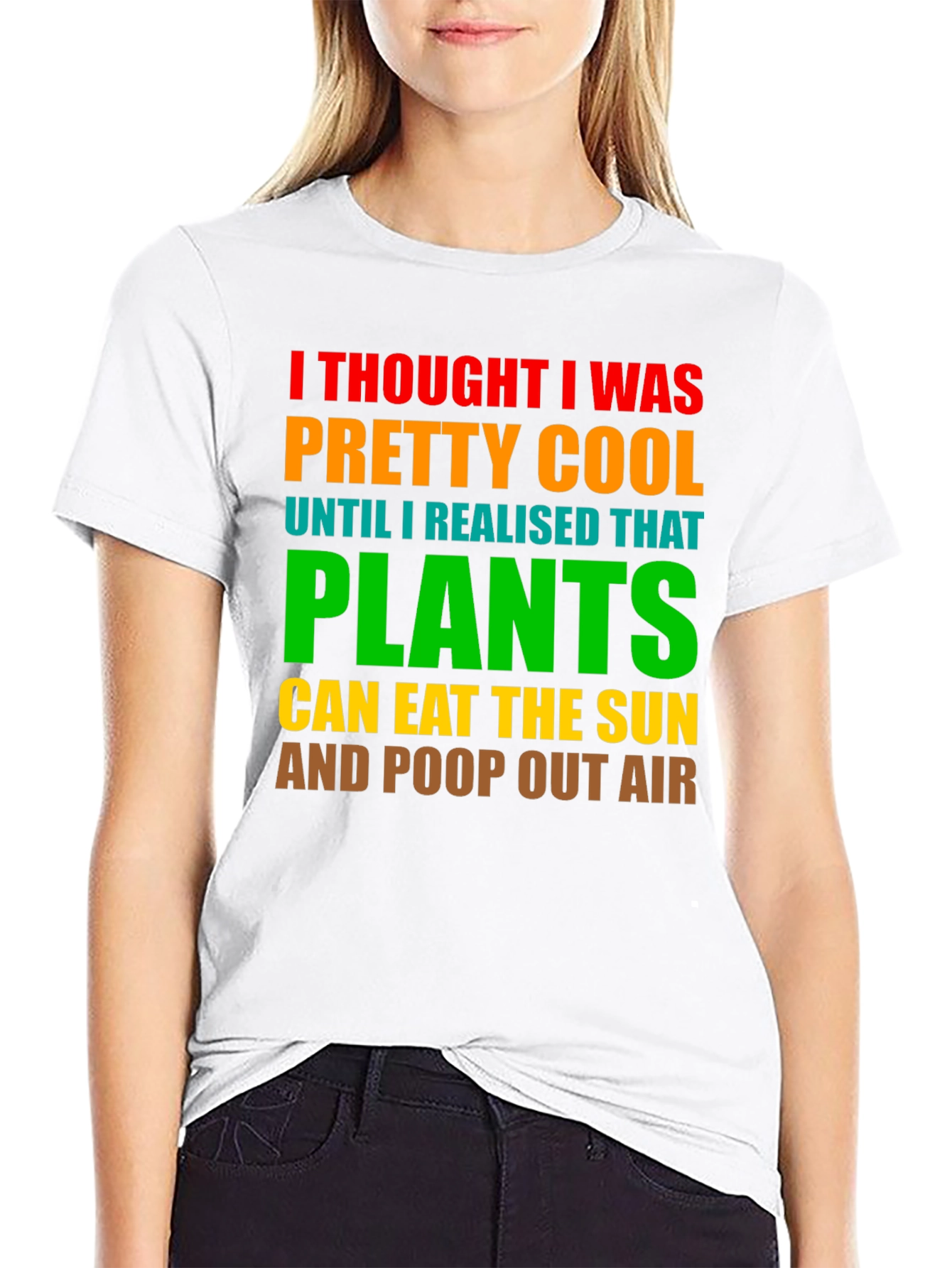 Plants Eat Sun Funny T-Shirt Cool Graphic Tee