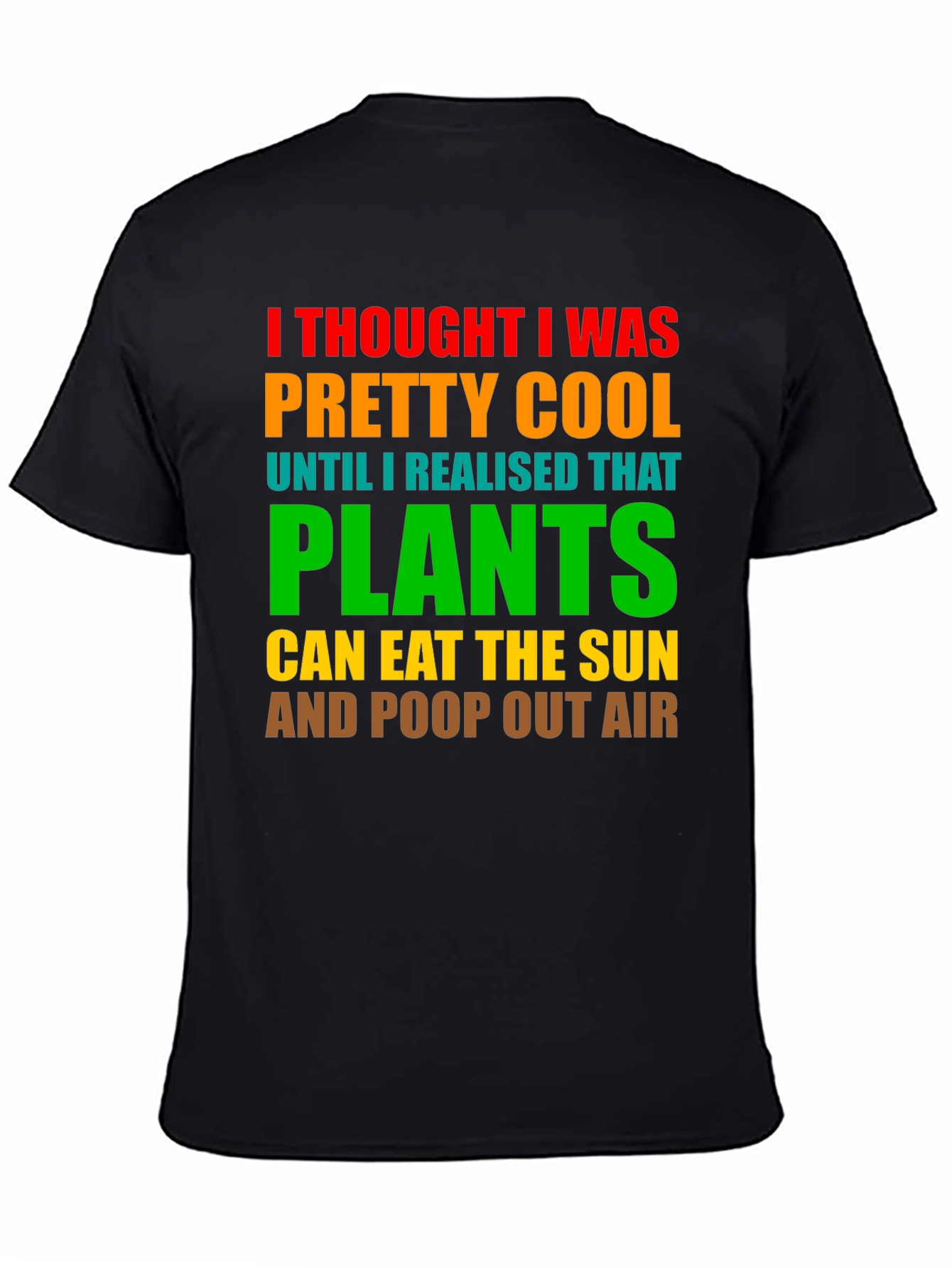 Plants Eat Sun Funny T-Shirt Cool Graphic Tee