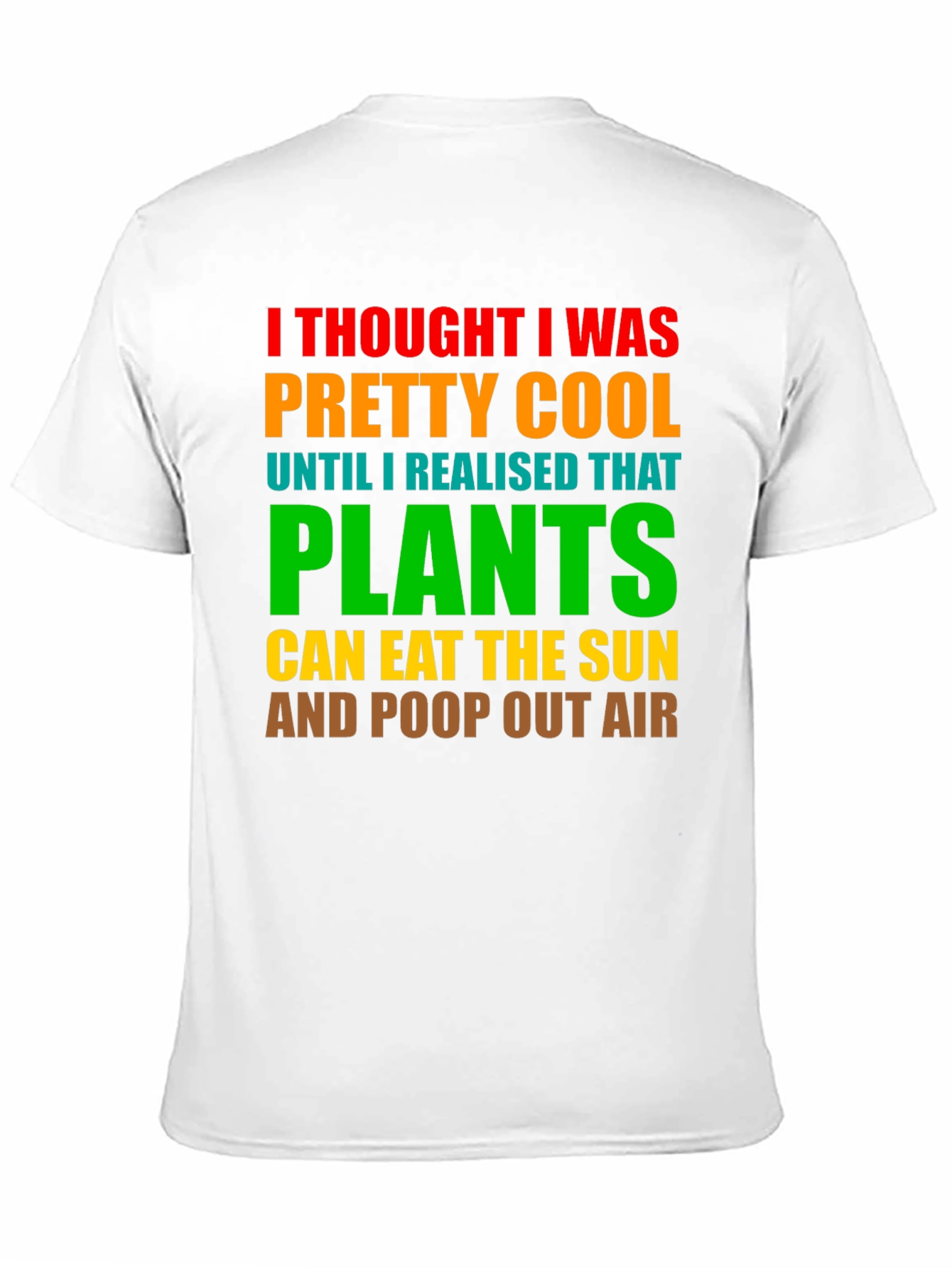 Plants Eat Sun Funny T-Shirt Cool Graphic Tee