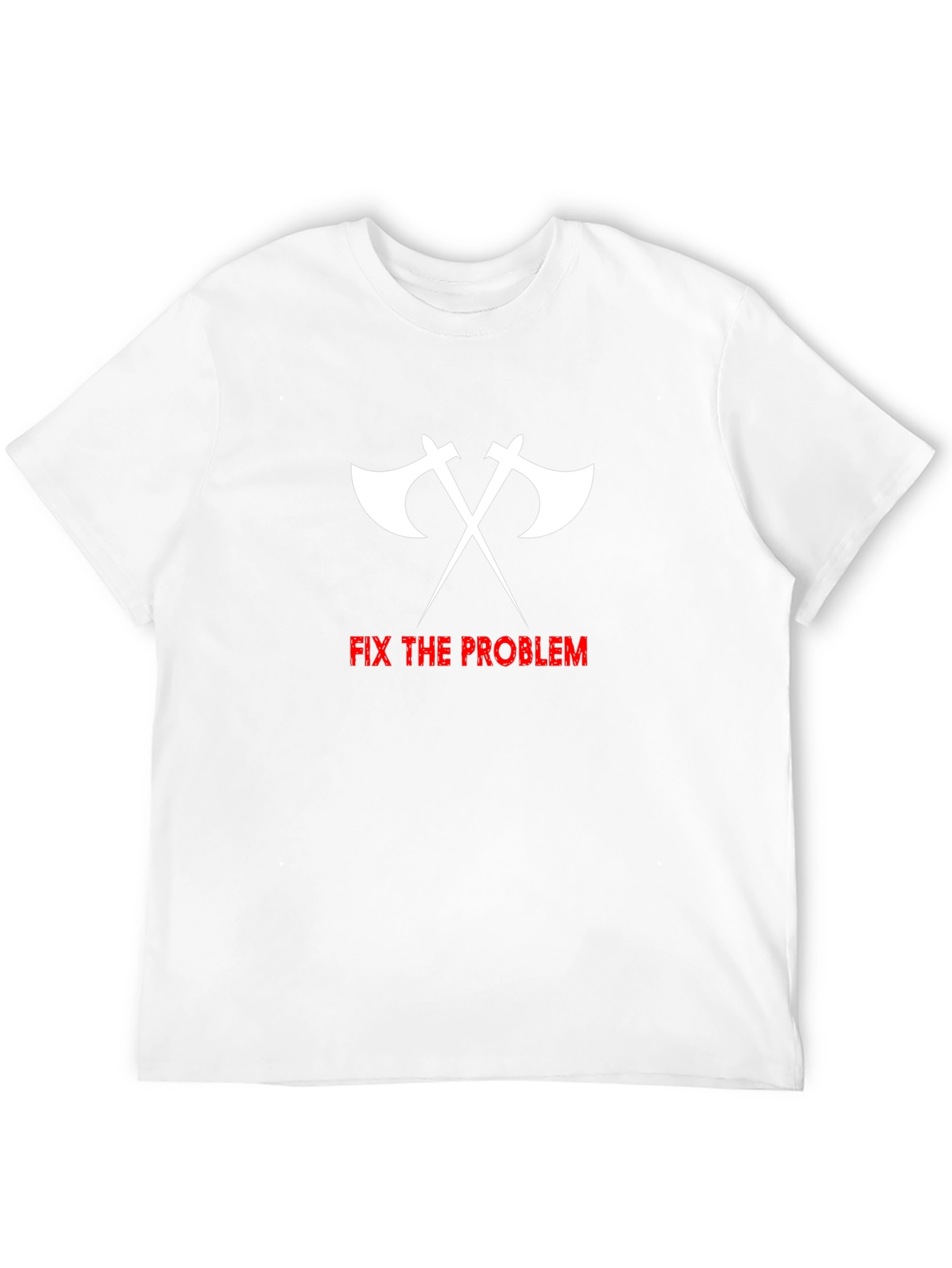 Fix the Problem Axe Graphic T-Shirt - Black