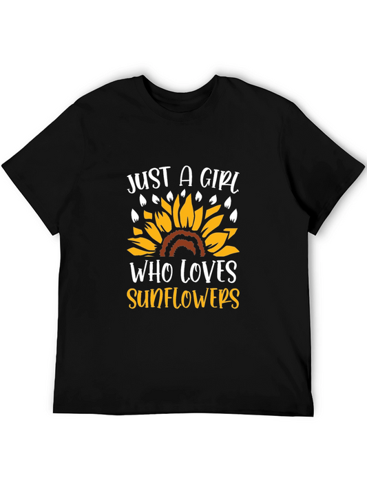Just A Girl Who Loves Sunflowers T-Shirt
