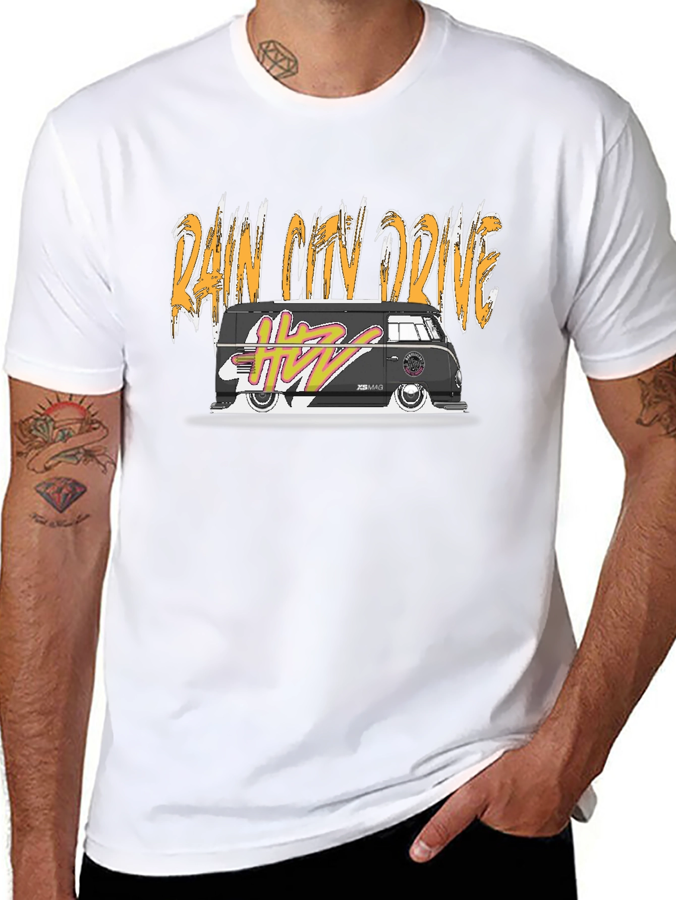 Rain City Drive VW Bus Graphic T-Shirt