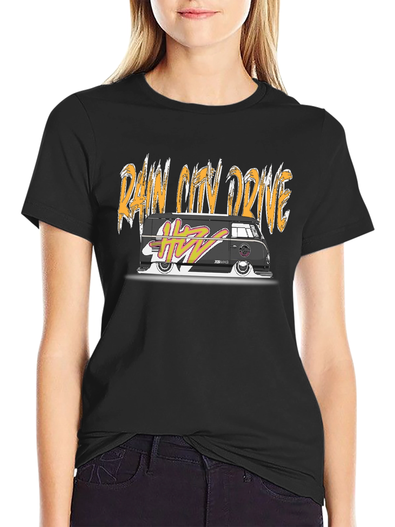 Rain City Drive VW Bus Graphic T-Shirt