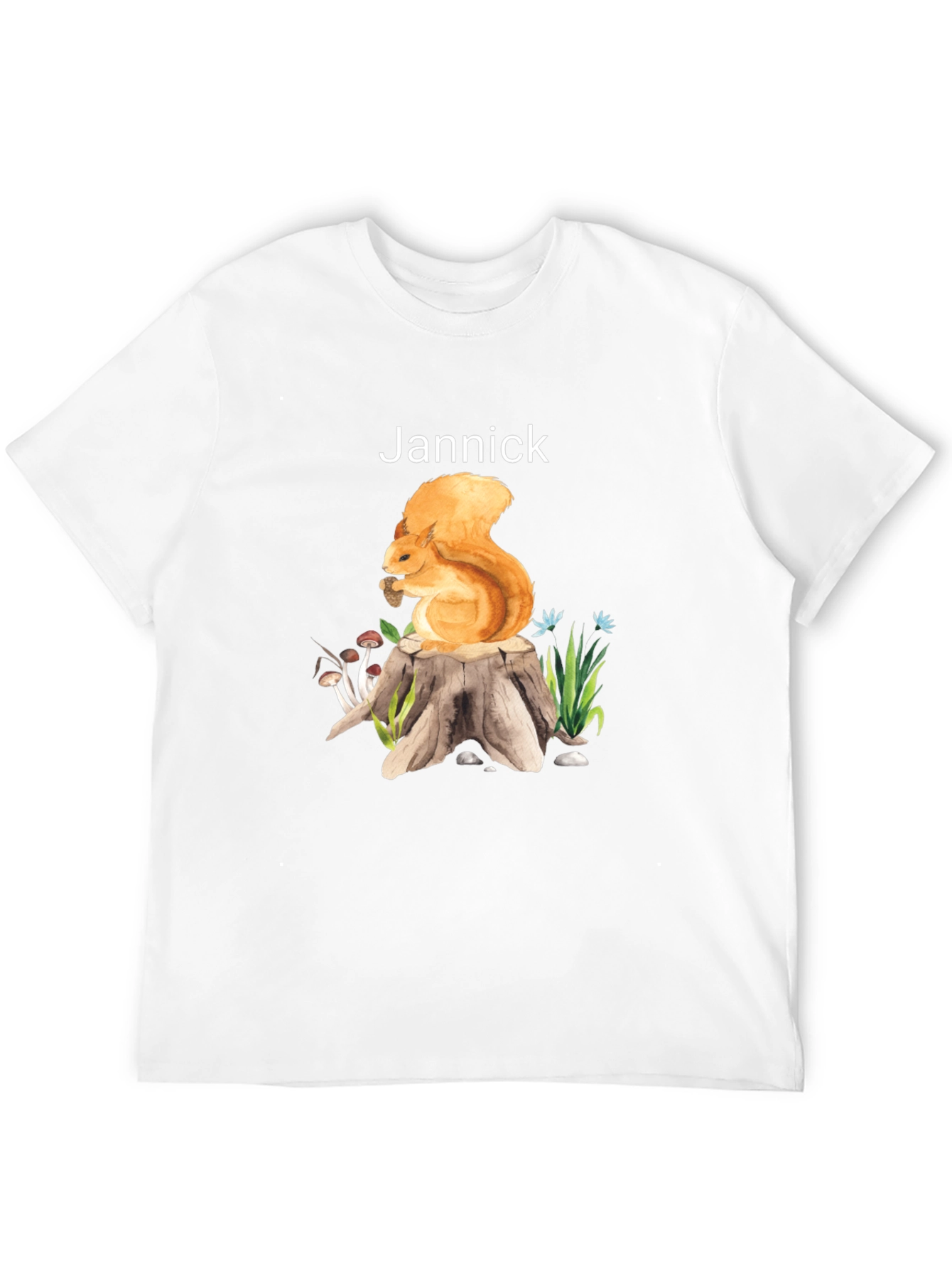 Squirrel Stump Black T-Shirt - Jannick