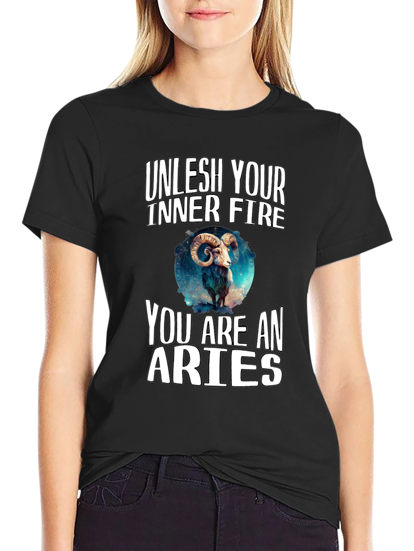 Aries Zodiac T-Shirt - Unleash Your Inner Fire!