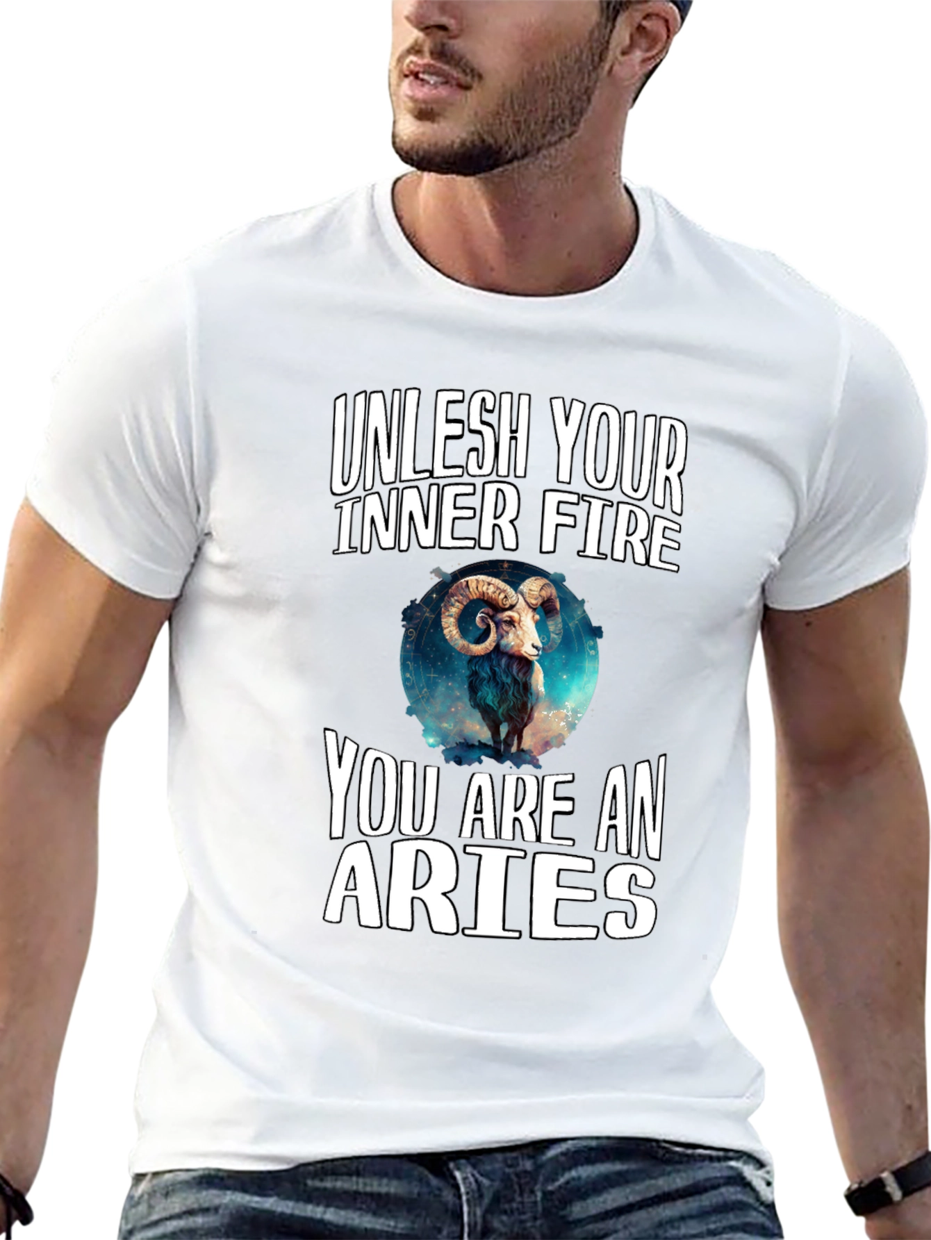 Aries Zodiac T-Shirt - Unleash Your Inner Fire!