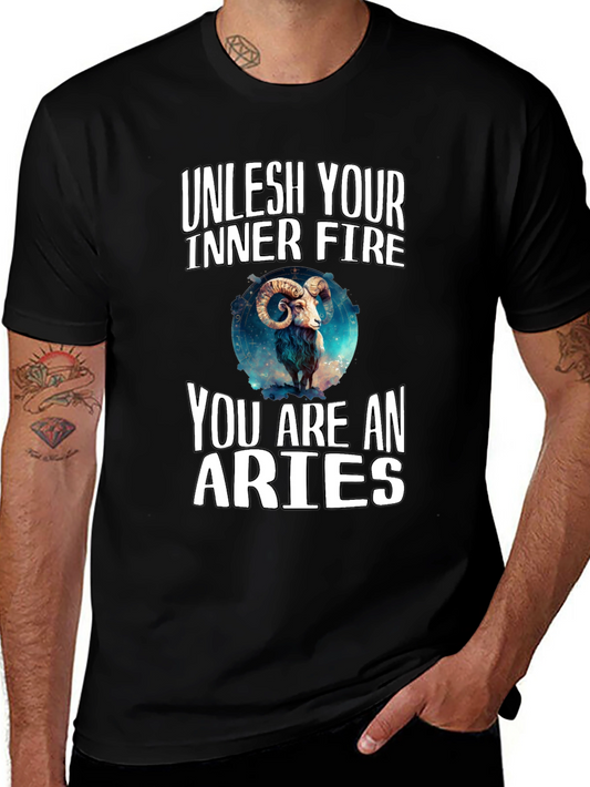 Aries Zodiac T-Shirt - Unleash Your Inner Fire!