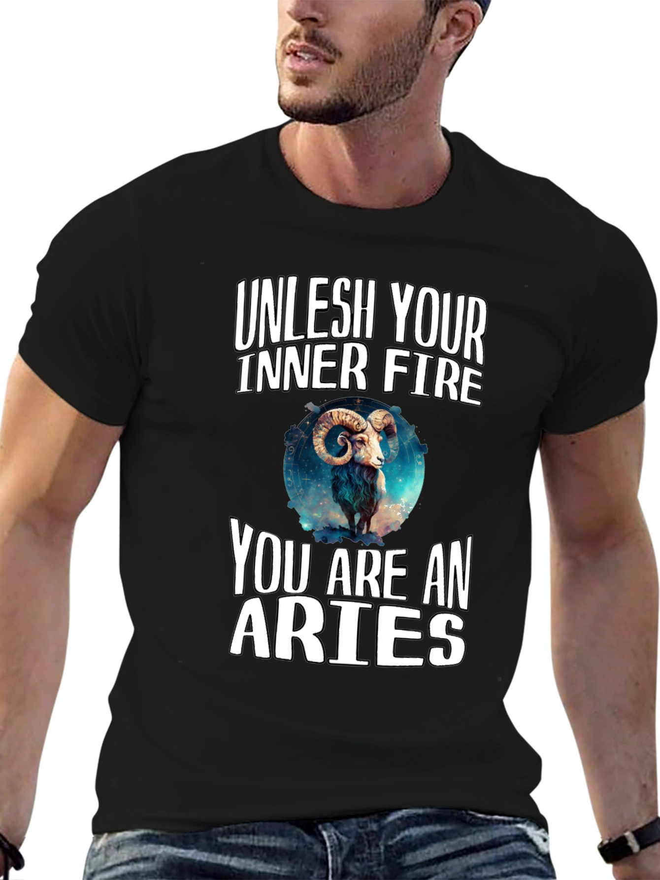 Aries Zodiac T-Shirt - Unleash Your Inner Fire!