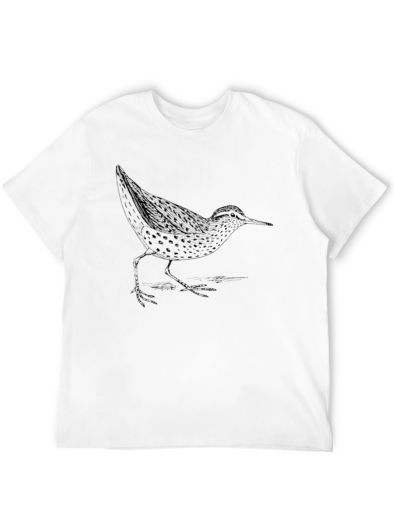 Bird Graphic Print Black T-Shirt