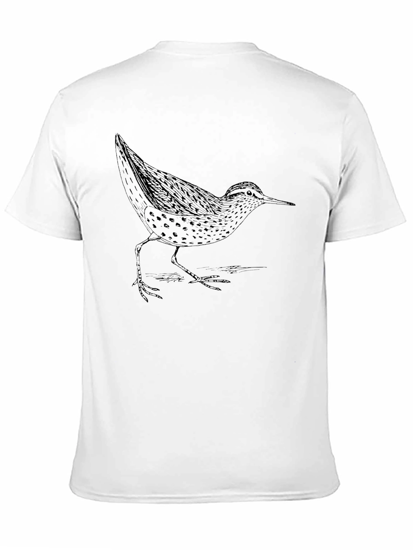 Bird Graphic Print Black T-Shirt