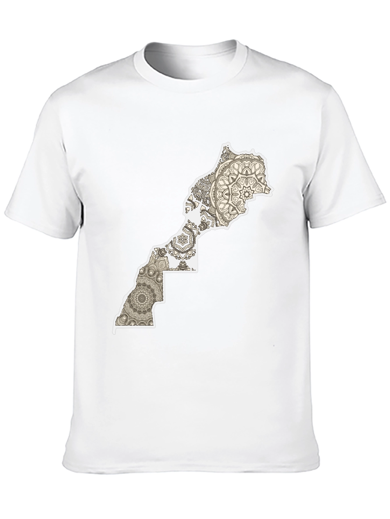 Morocco Map Mandala T-Shirt