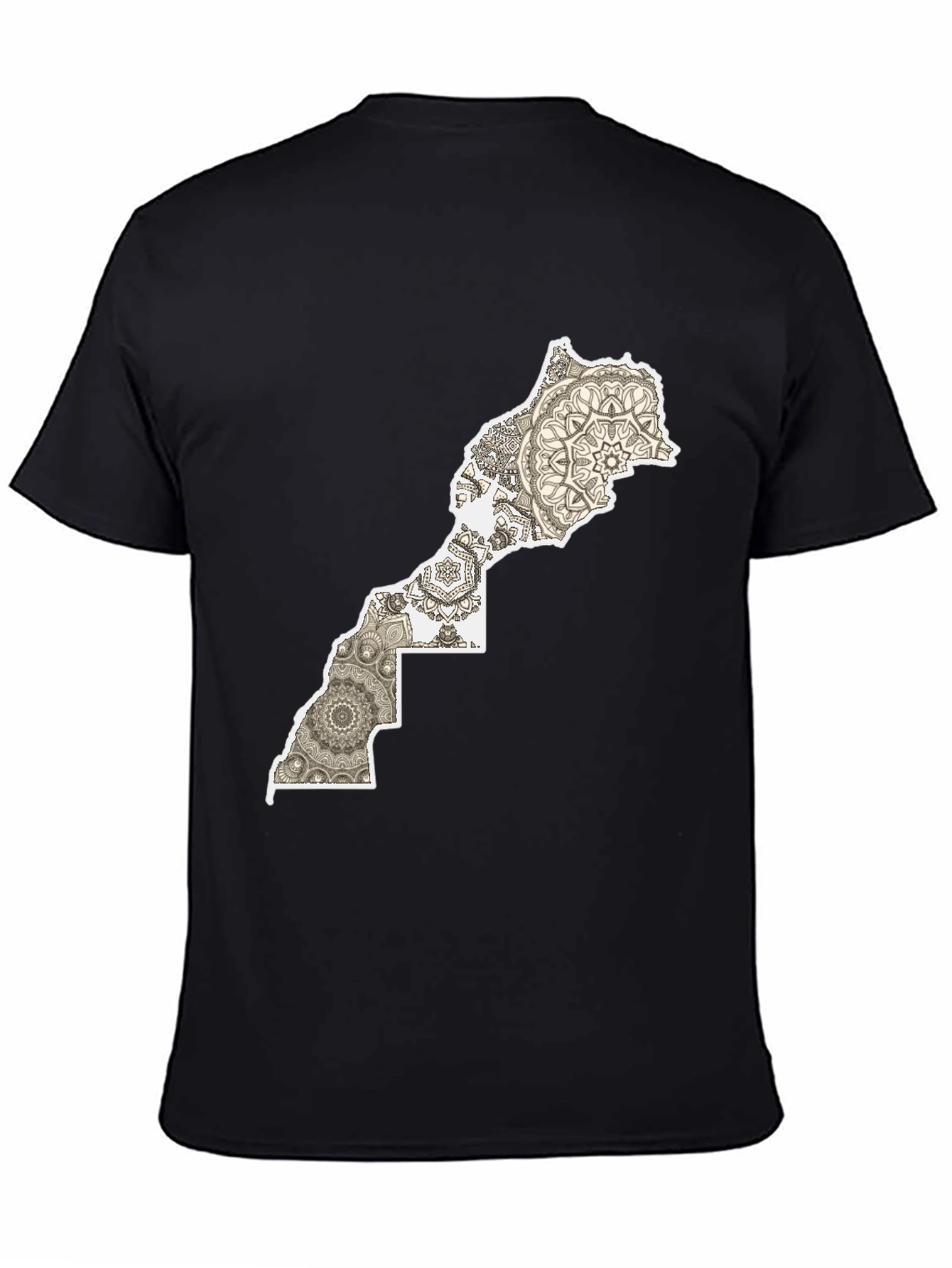 Morocco Map Mandala T-Shirt