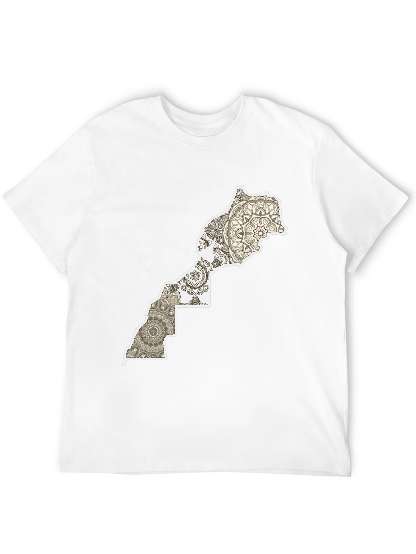 Morocco Map Mandala T-Shirt