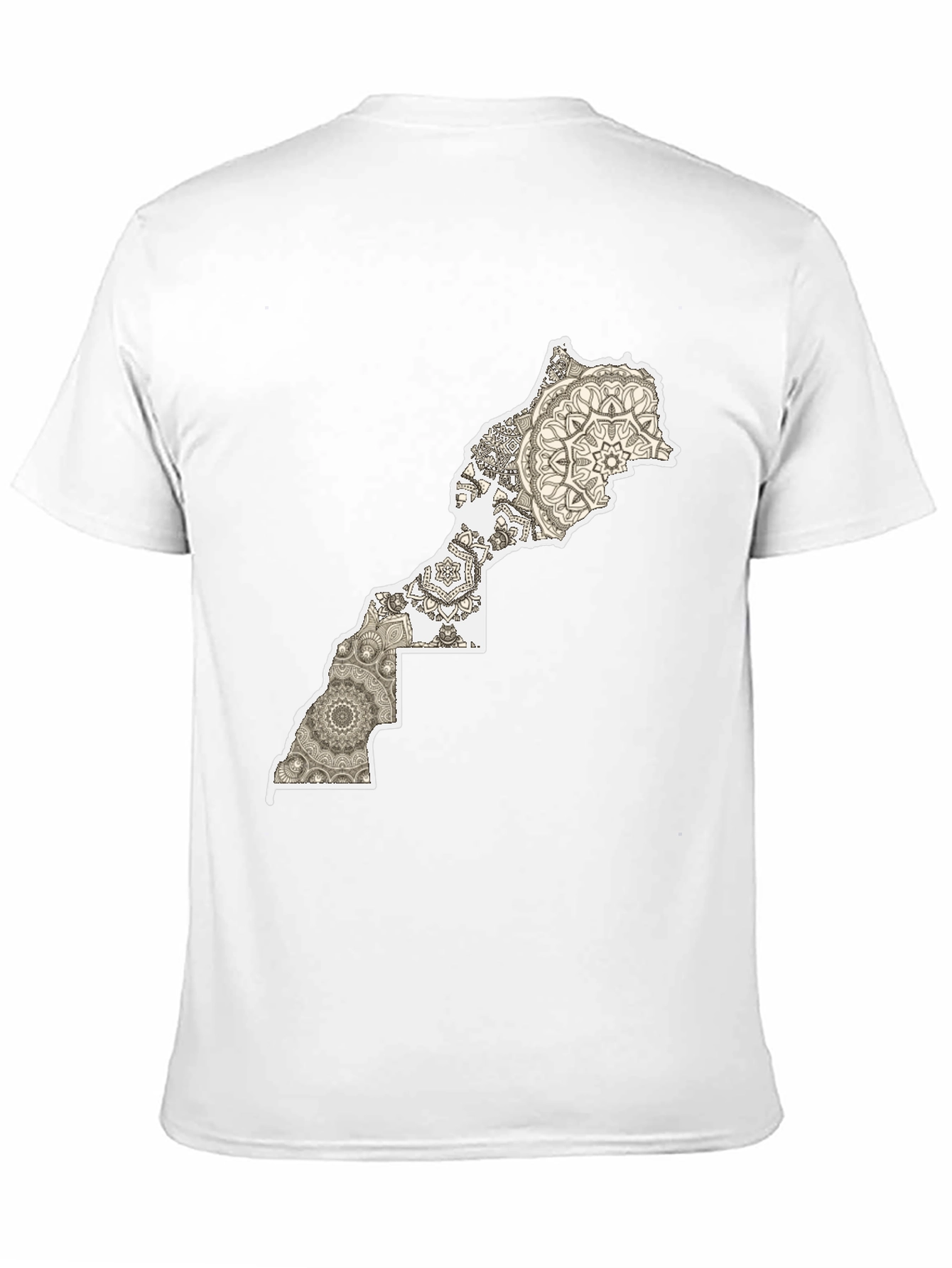 Morocco Map Mandala T-Shirt
