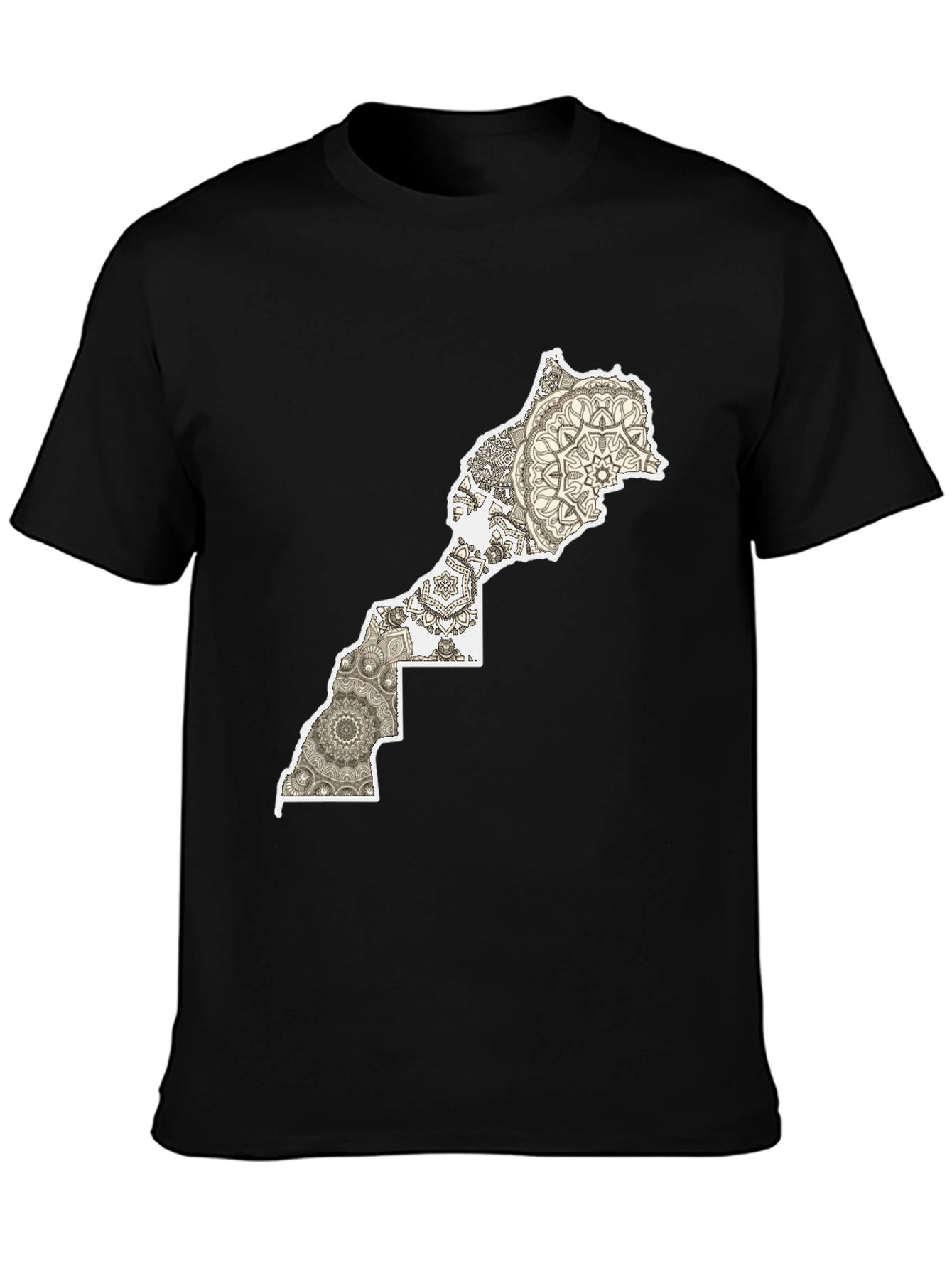 Morocco Map Mandala T-Shirt