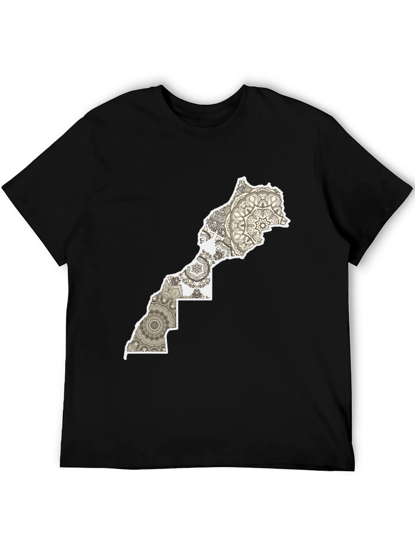 Morocco Map Mandala T-Shirt