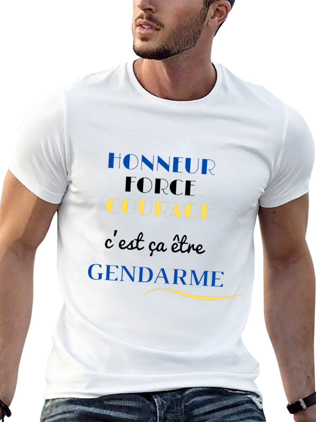 Honour Courage Gendarme Black T-Shirt