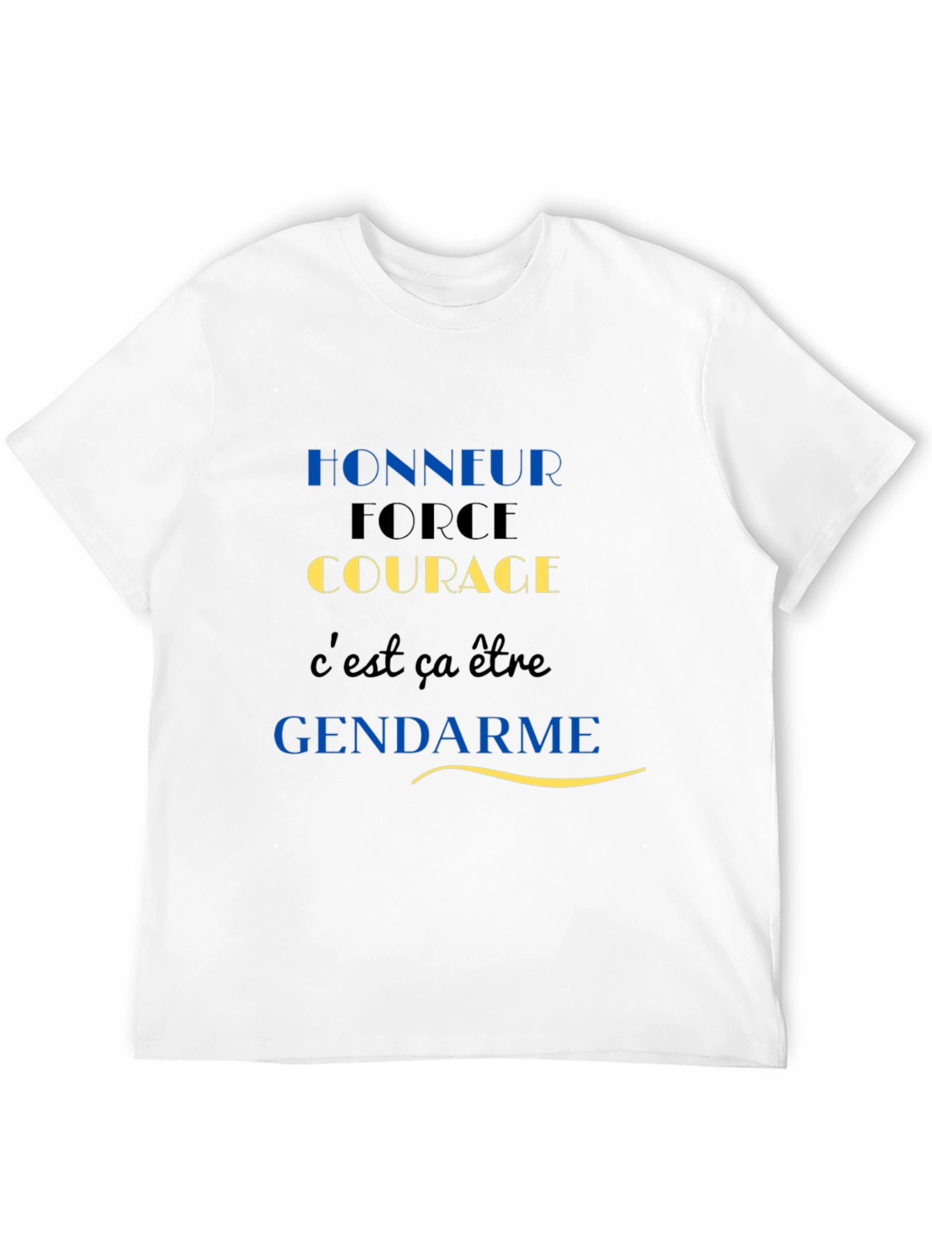 Honour Courage Gendarme Black T-Shirt