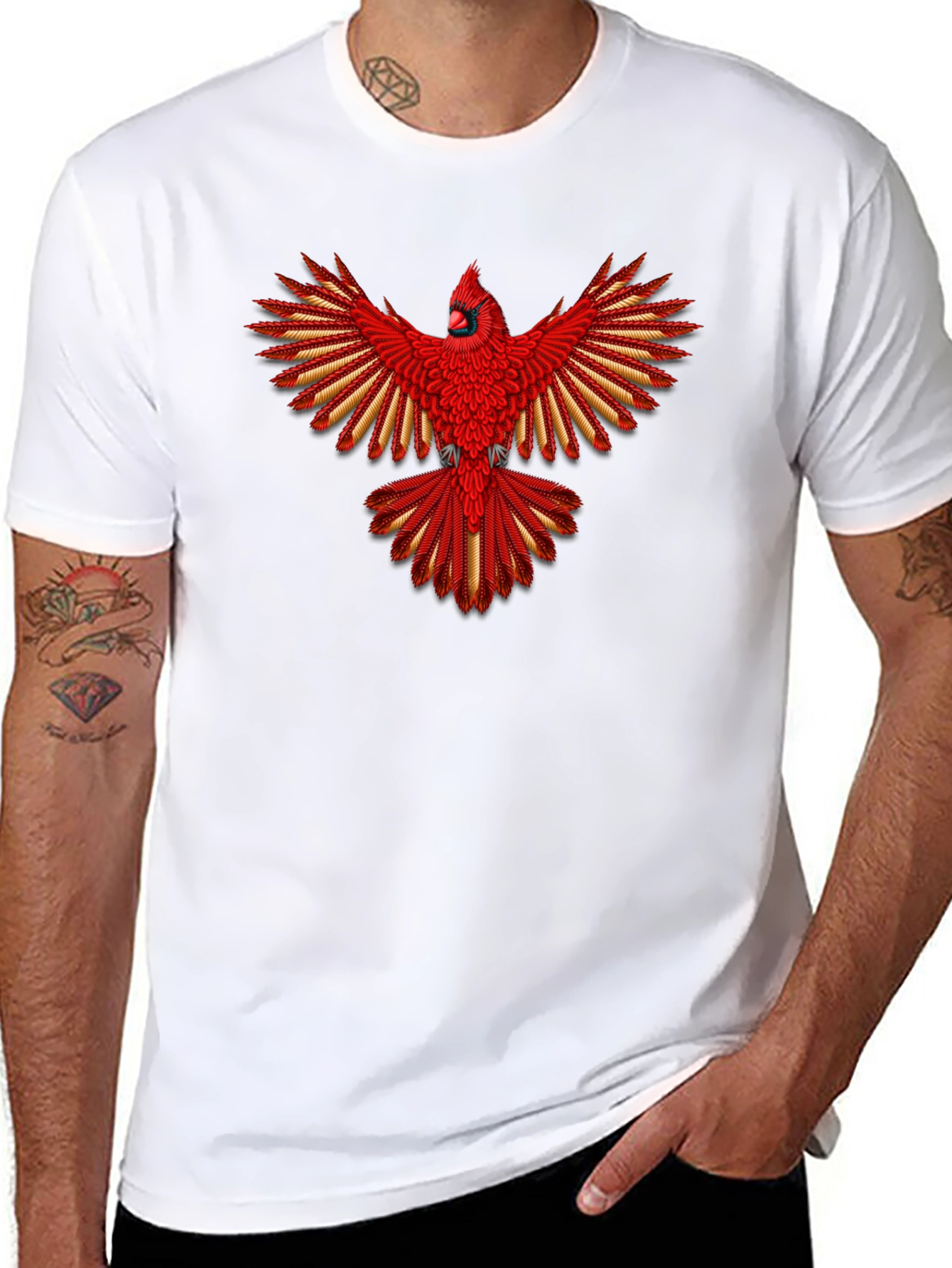 Cardinal Bird Graphic T-Shirt