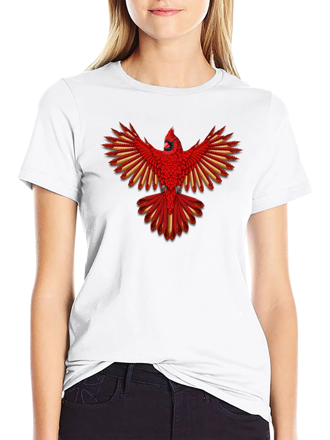 Cardinal Bird Graphic T-Shirt