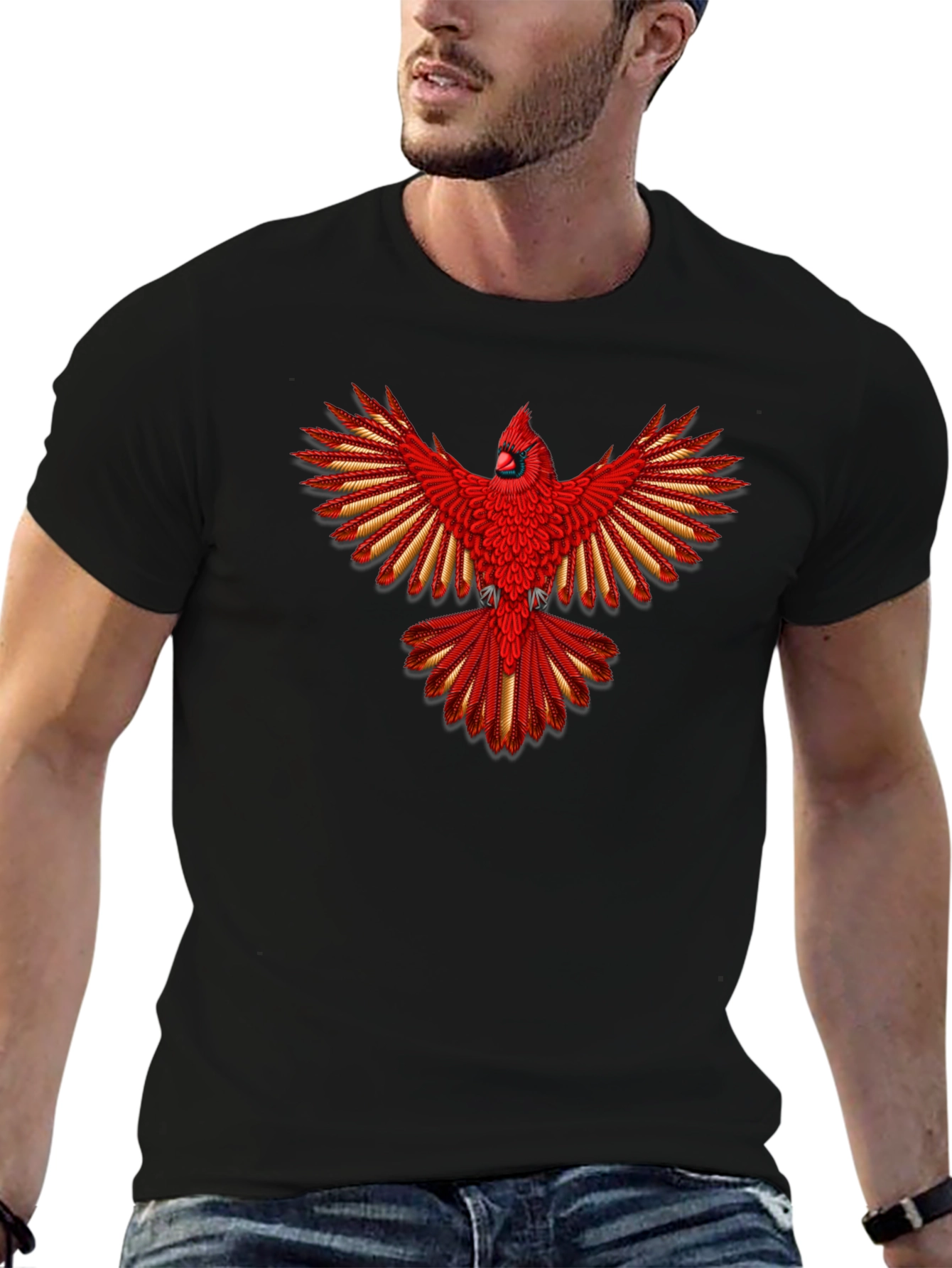Cardinal Bird Graphic T-Shirt
