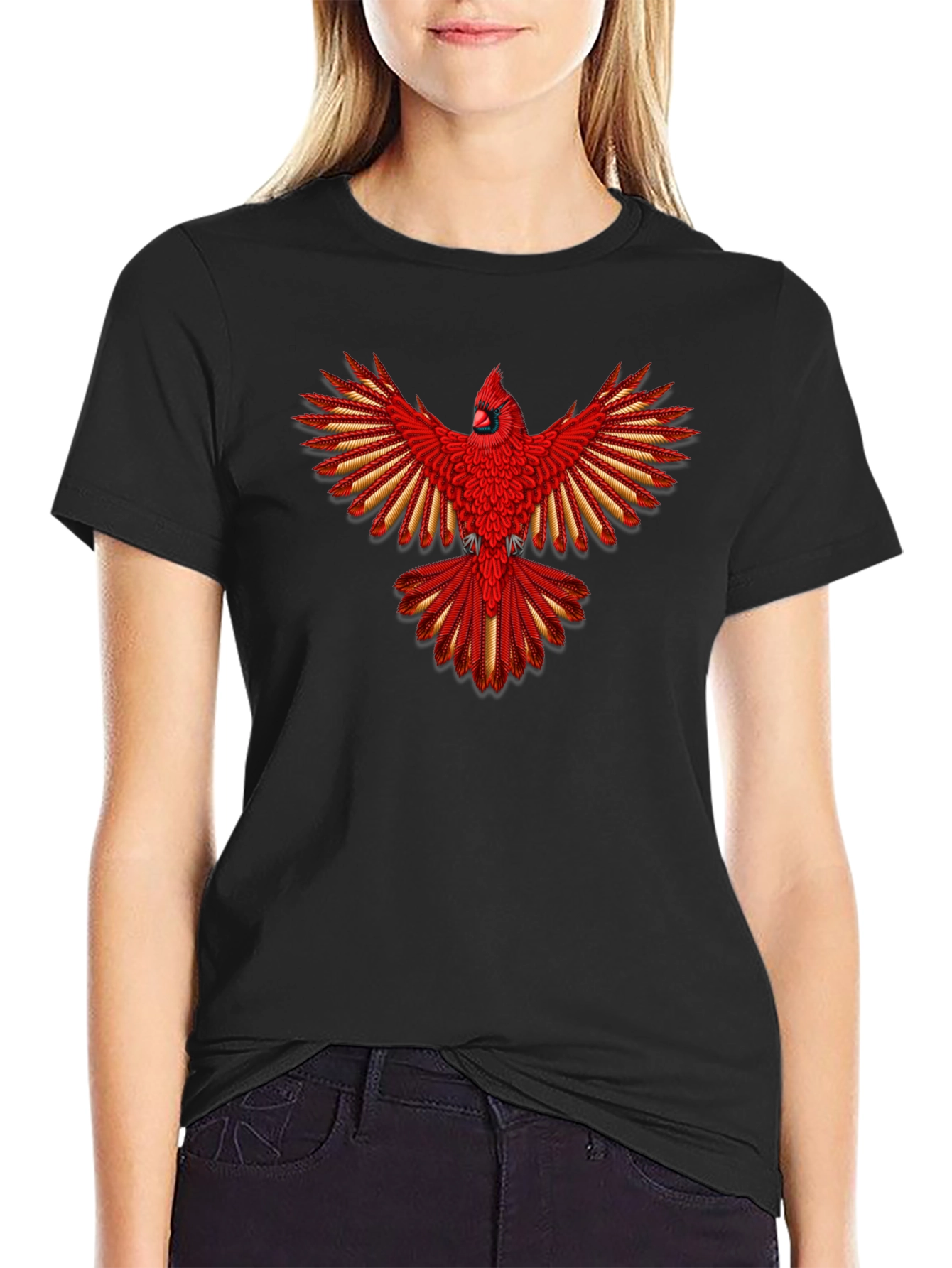 Cardinal Bird Graphic T-Shirt