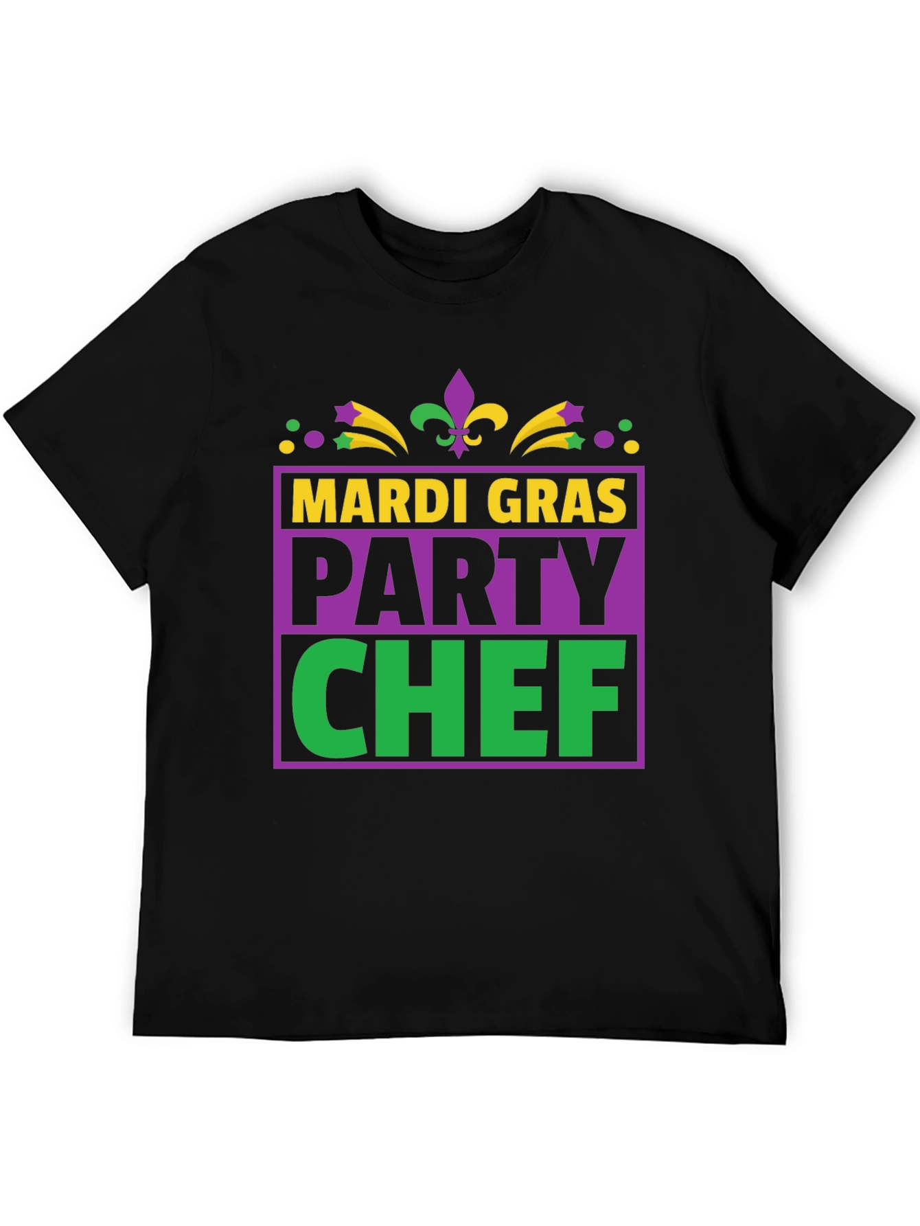 Mardi Gras Party Chef T-Shirt